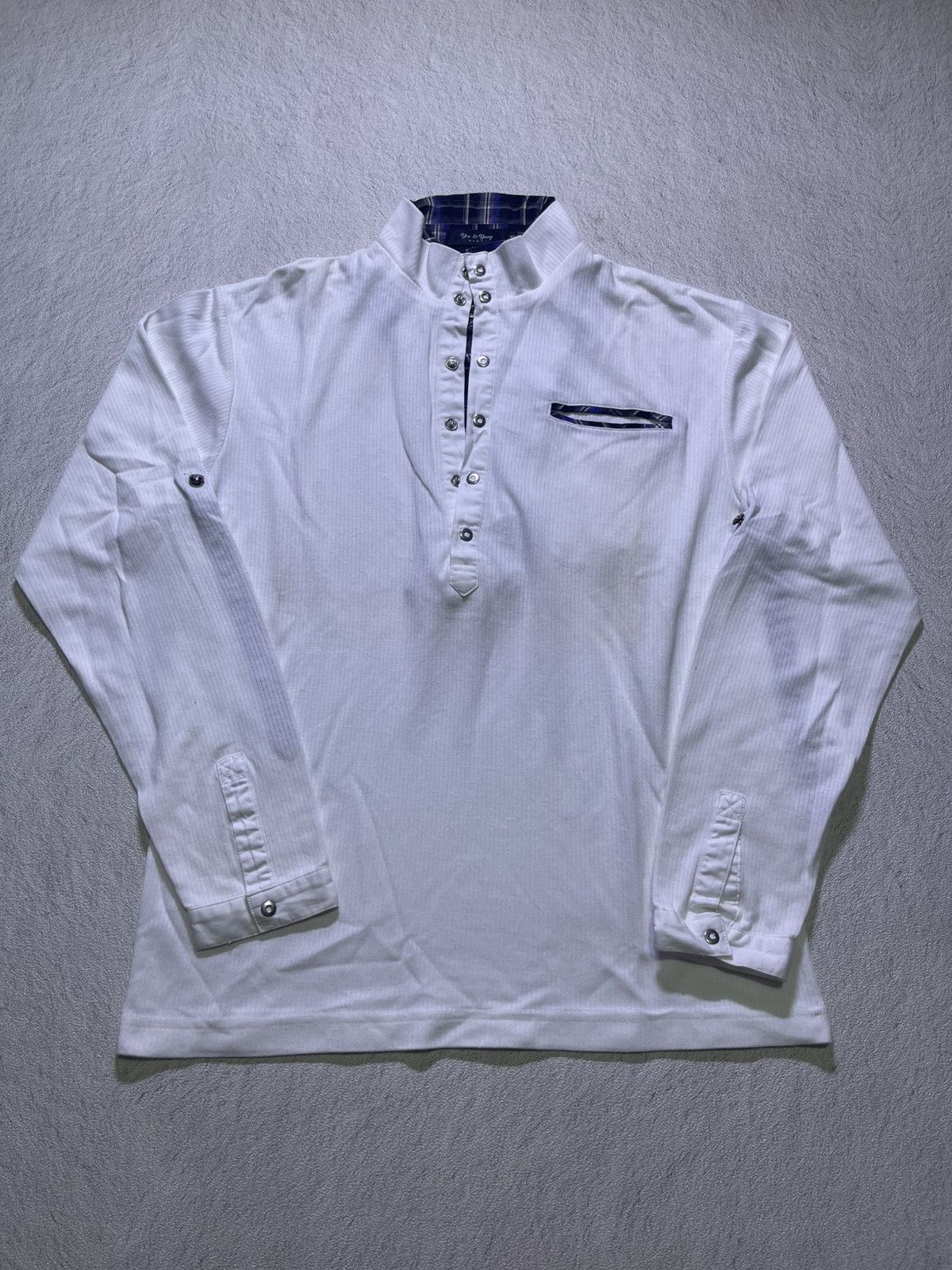 Japanese Brand Y2K YIN & YANG long sleeve t-shirt with double layer pattern Size US M / EU 48-50 / 2 - 1 Thumbnail