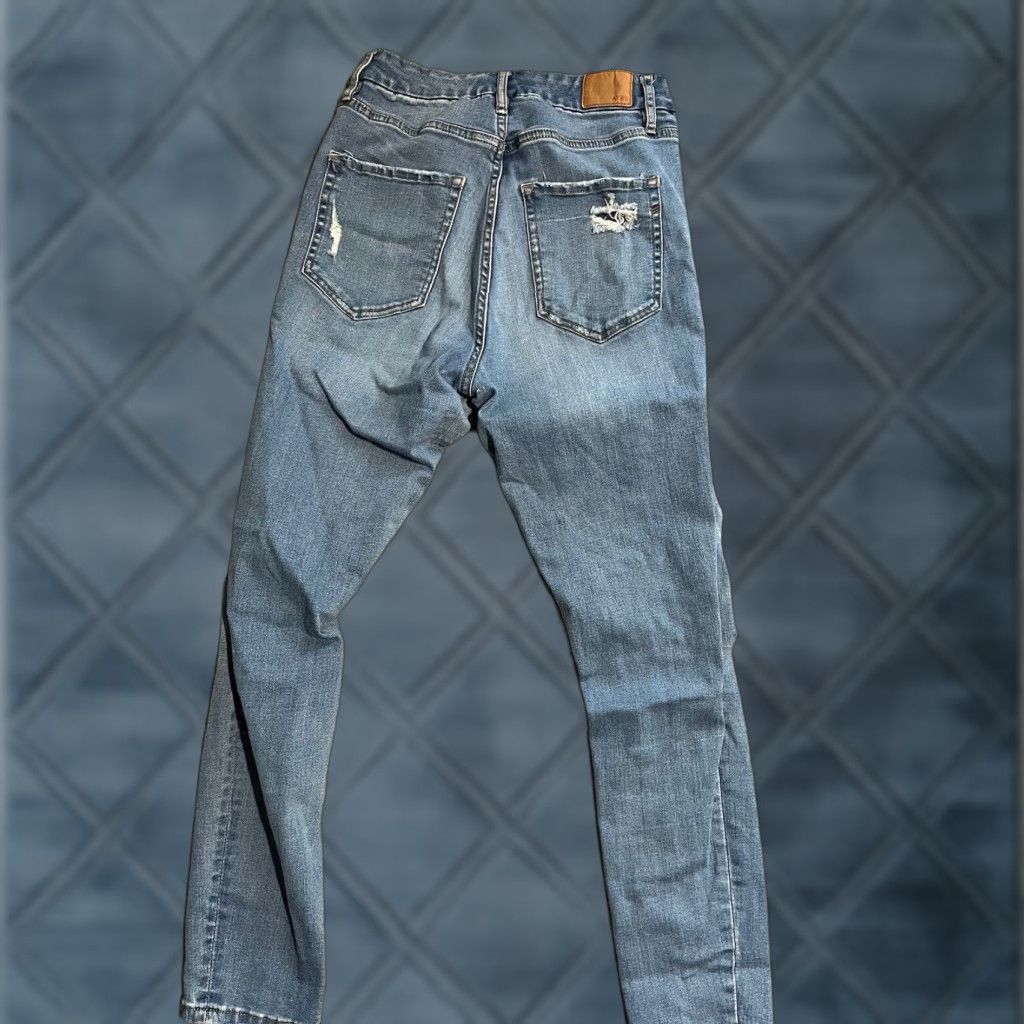 Vintage Aeropostale Jeans Womens Size 8 High Rise Curvy Jegging Blue Denim Slim Stretch Size 30" / US 8 / IT 44 - 1 Thumbnail