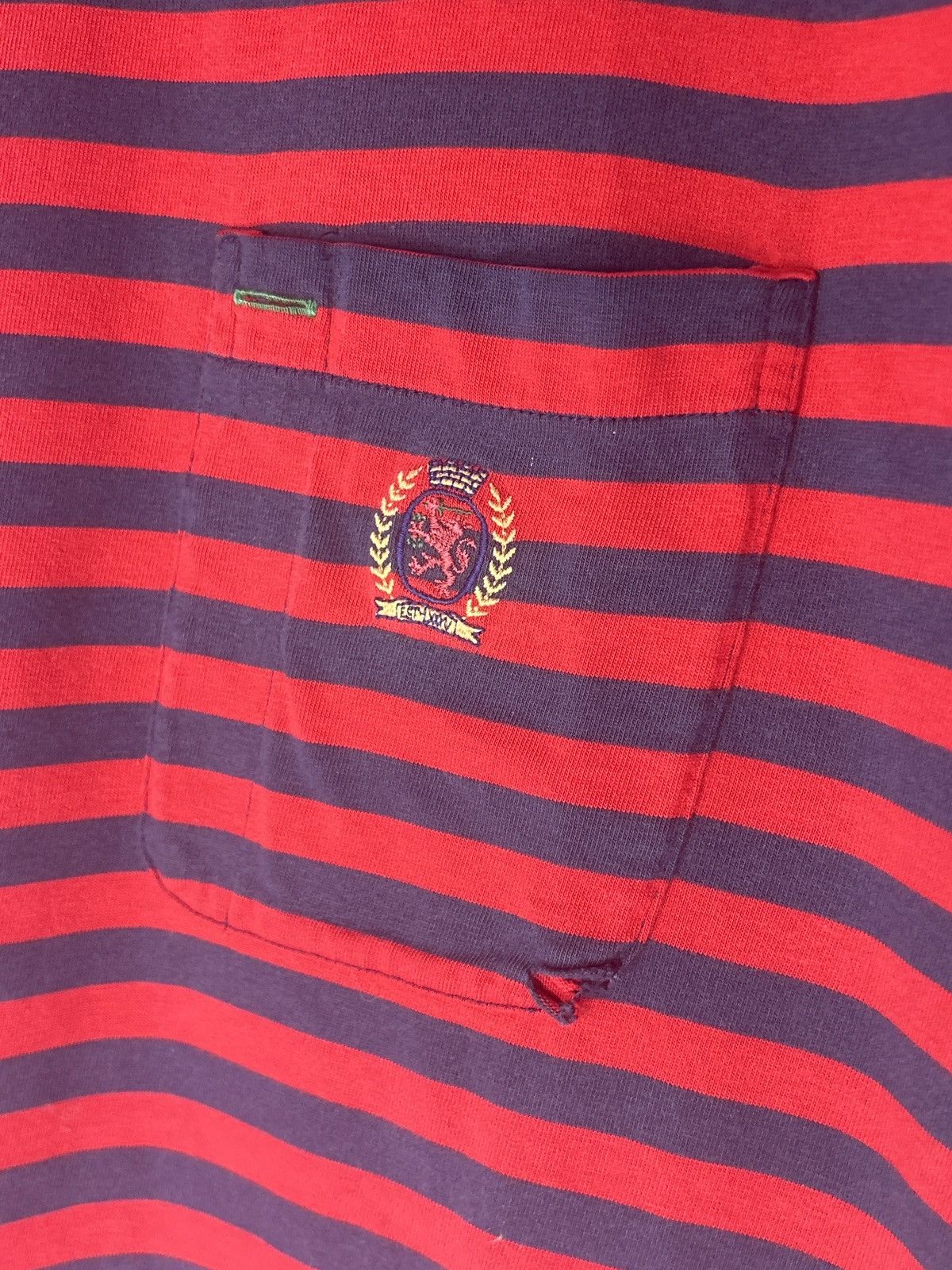 Tommy Hilfiger Vintage 90s Tommy Hilfiger Striped Pocket Tee Size US M / EU 48-50 / 2 - 4 Thumbnail