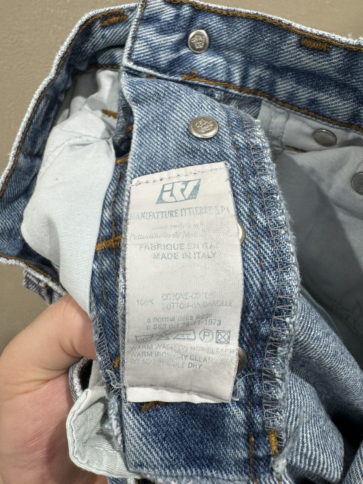 Versace Vintage Versace Jeans Couture Denim Luxury Hype Y2K Jeans Size US 31 - 7 Thumbnail