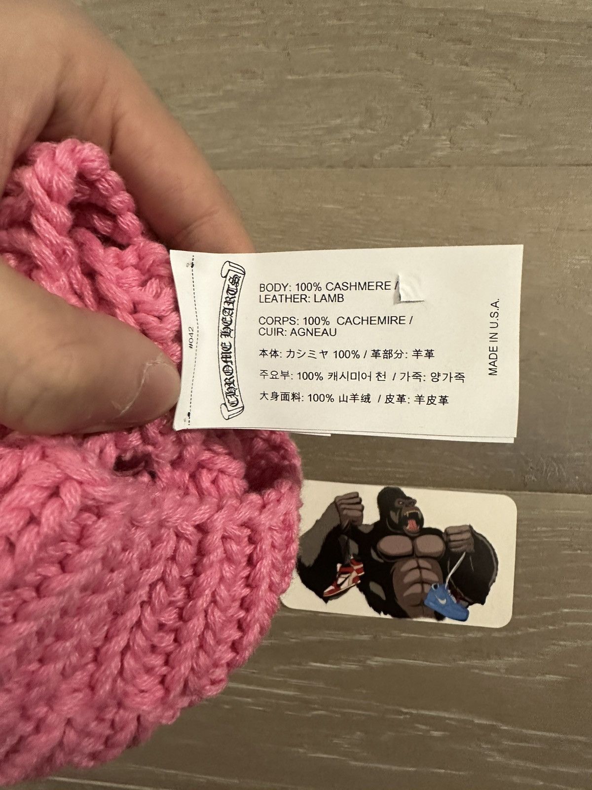 Chrome Hearts Chrome Hearts Cross Patch Cashmere Beanie Kids Size ONE SIZE - 5 Thumbnail