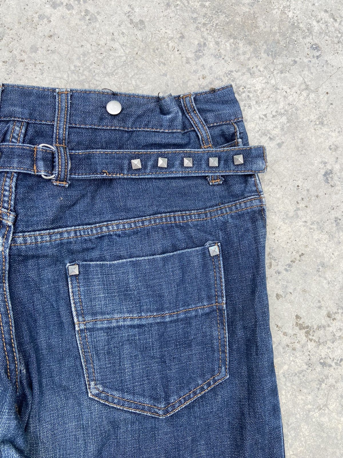 14th Addiction World wide love jeans baggy flared jeans studded Size US 31 - 14 Thumbnail