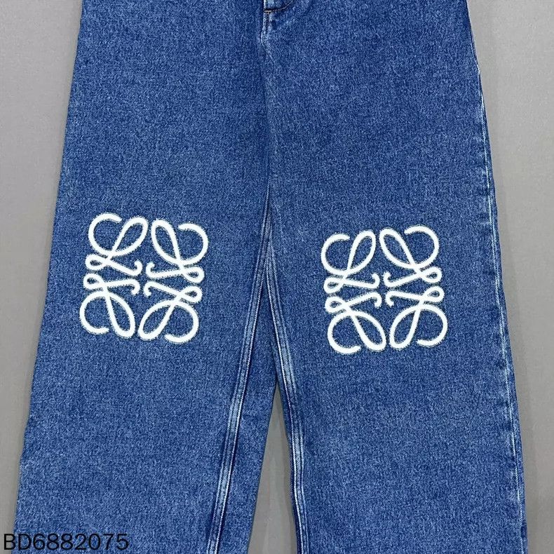 Loewe loewe Embroidered baggy jeans 2505-Nextarrow Size US 36 / EU 52 - 3 Thumbnail