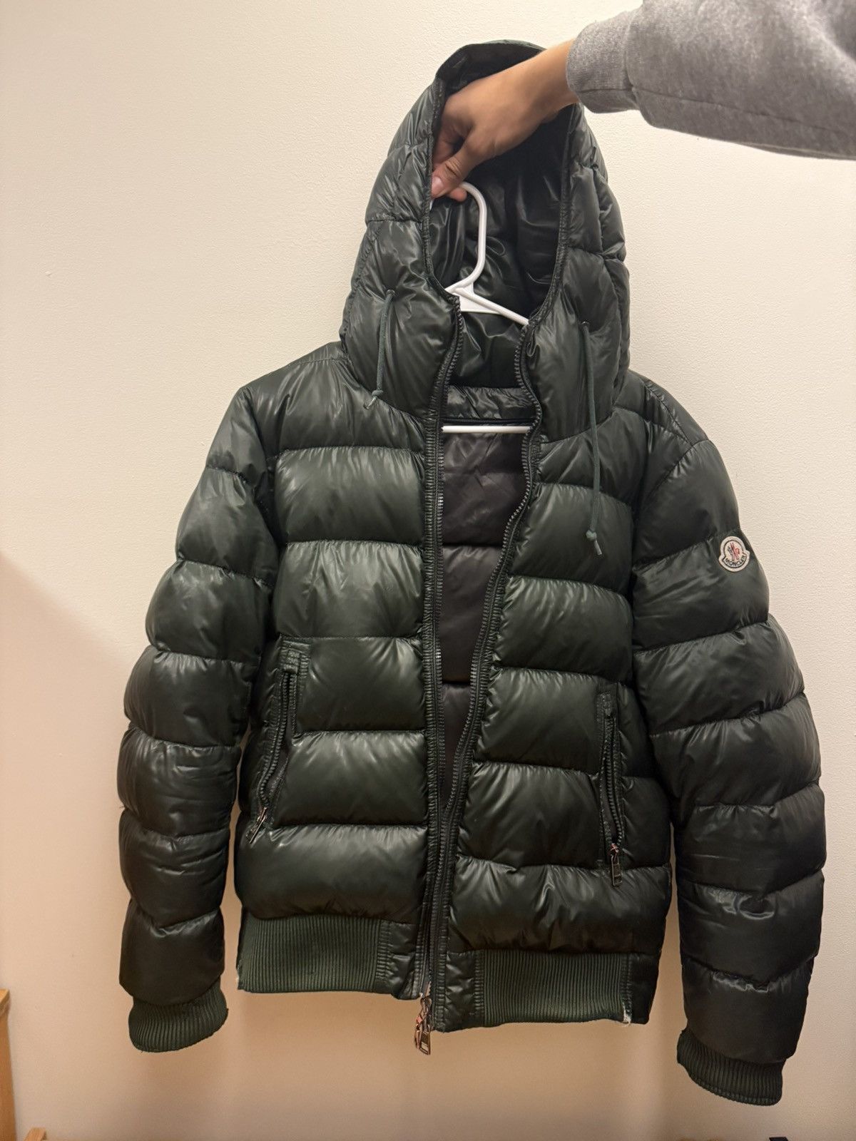 Moncler MONCLER PUFFER DARK GREEN 2000S JACKET Size US S / EU 44-46 / 1 - 1 Thumbnail
