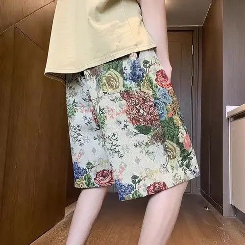 Japanese Brand Rose Vintage Niche High Street Shorts Size US 30 / EU 46 - 4 Thumbnail