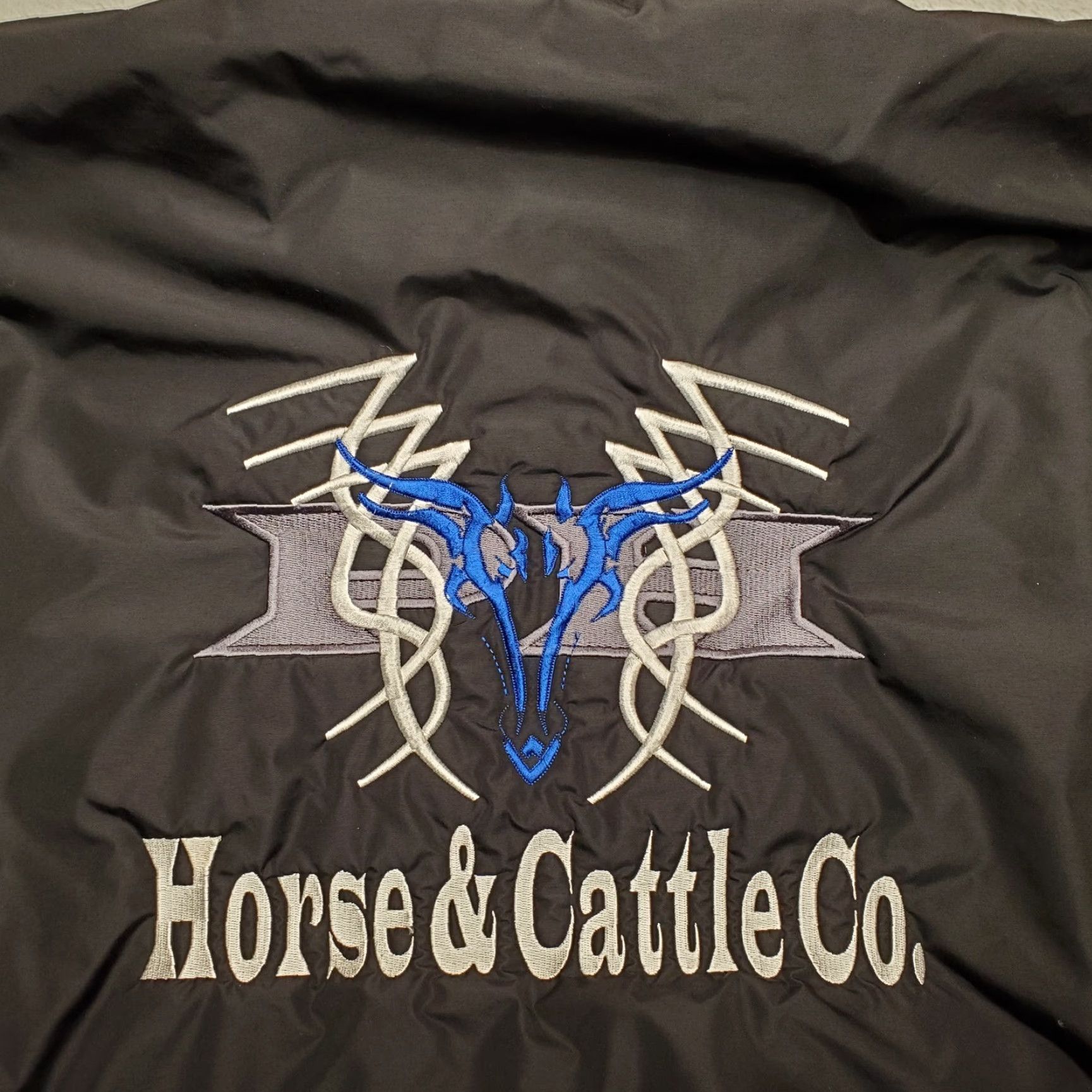 Vintage Columbia Jacket Mens L Black Fleece Lined Bomber Jacket Outdoor Western Horse Cattle Ranch Embroidered Logo 100% Polyester Lining Casual Size US L / EU 52-54 / 3 - 6 Thumbnail