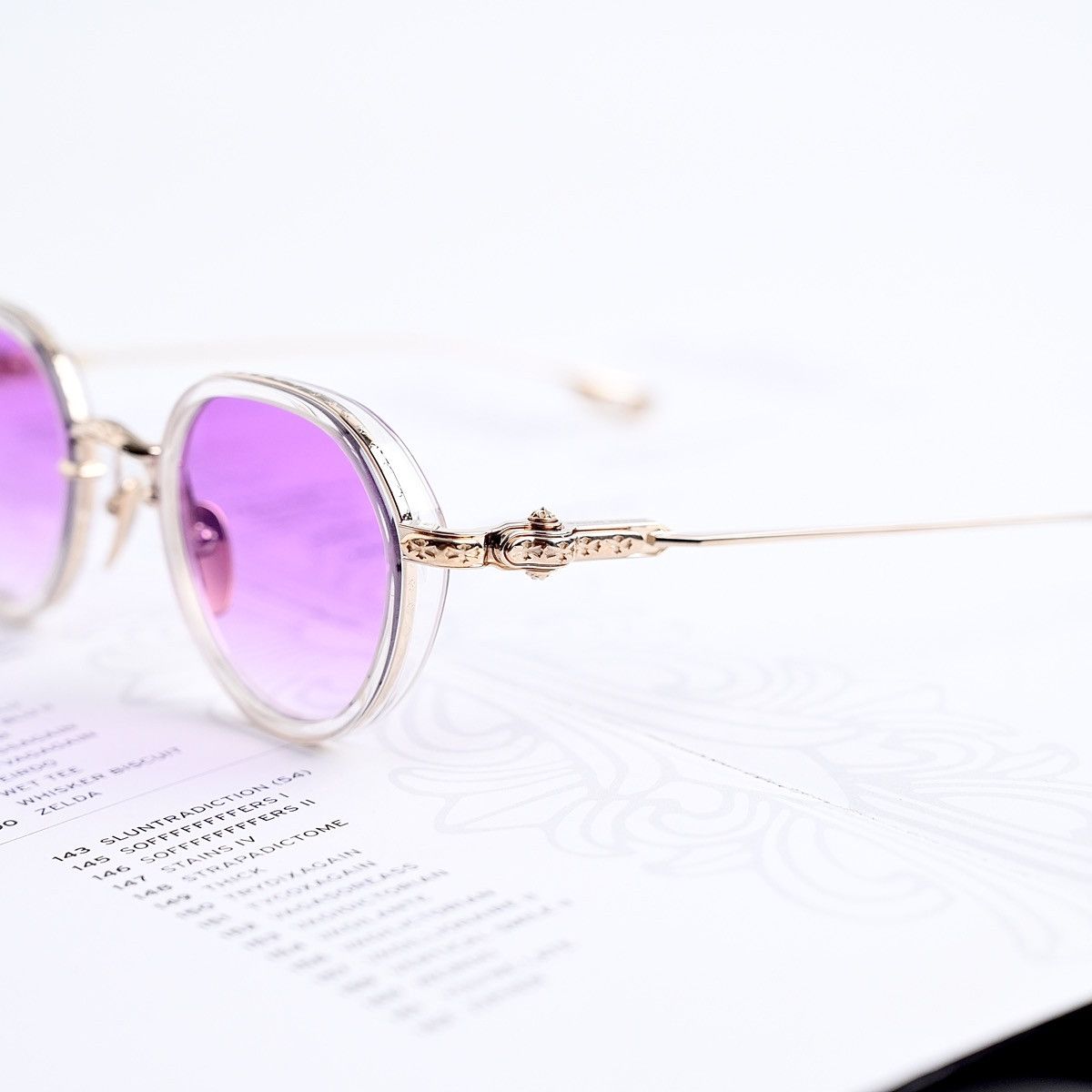 Chrome Hearts CHROME HEARTS SEX T-9 CRYSTAL GP TOKYO NIGHT SUNGLASSES Size ONE SIZE - 3 Thumbnail