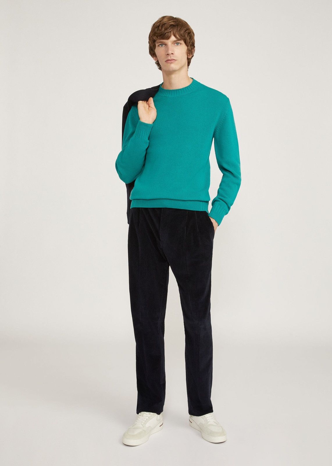 Loro Piana o1srvl11e1124 Girocollo Crew-Neck Sweater in Sea Green Size US M / EU 48-50 / 2 - 1 Thumbnail