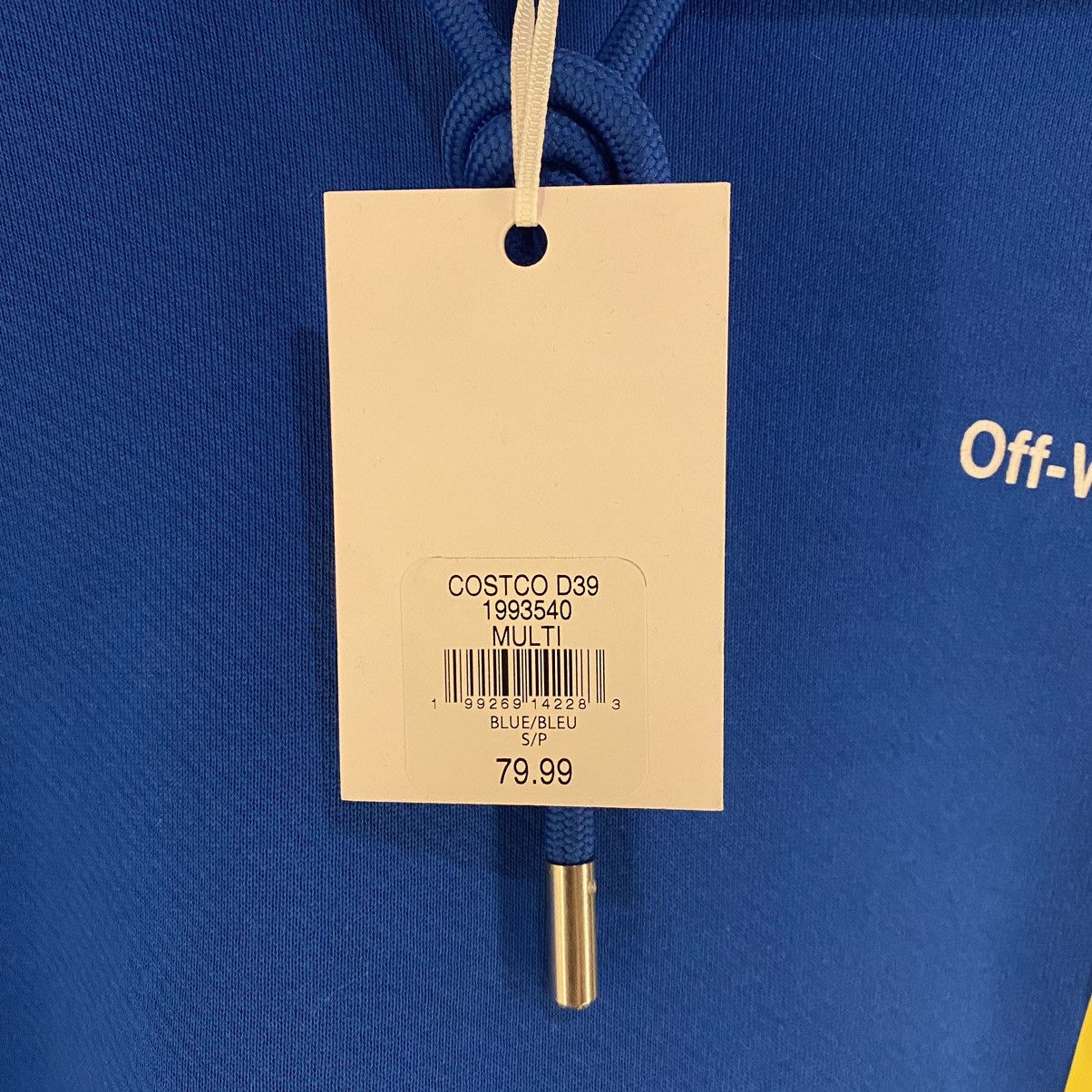 Off-White Off-White Blue Size Small Costco Hoodie Size US S / EU 44-46 / 1 - 6 Thumbnail