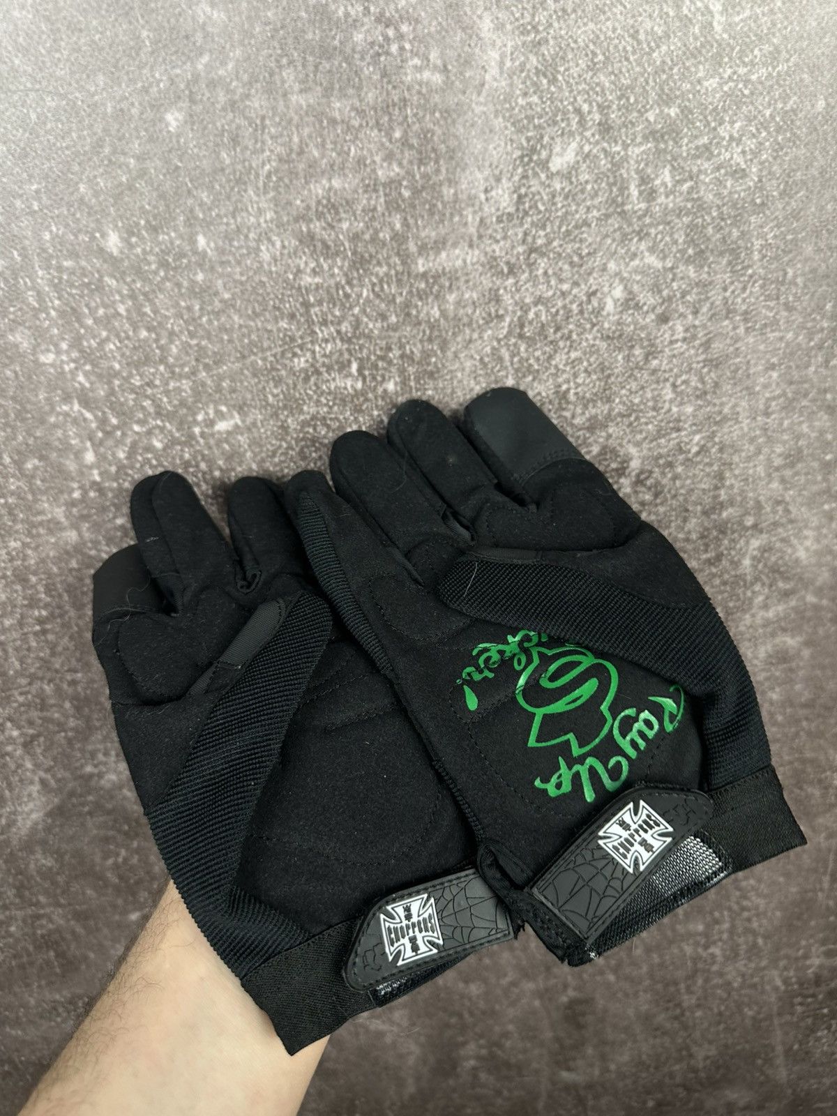 West Coast Choppers West Coast Choppers 90s Vintage Gloves Size ONE SIZE - 2 Thumbnail
