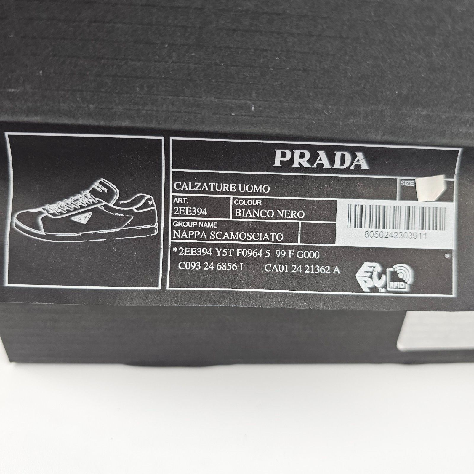 Prada PRADA Lane White Sneakers New & Authentic (Men's size:9;) Size US 9 / EU 42 - 8 Thumbnail