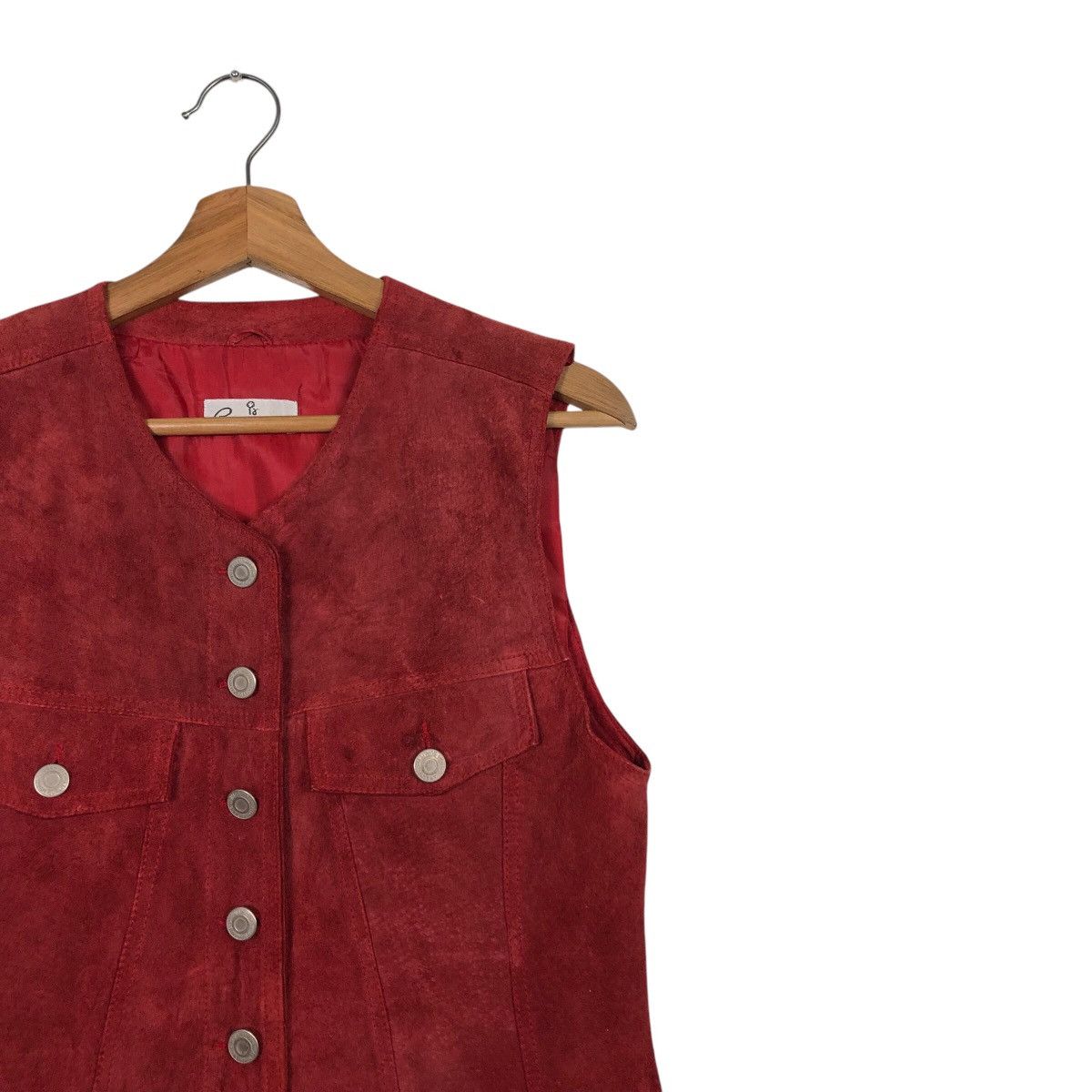 Japanese Brand 📌Vintage Leather Tank Top Vest Pesanteur Issey Miyake Size US M / EU 48-50 / 2 - 7 Thumbnail