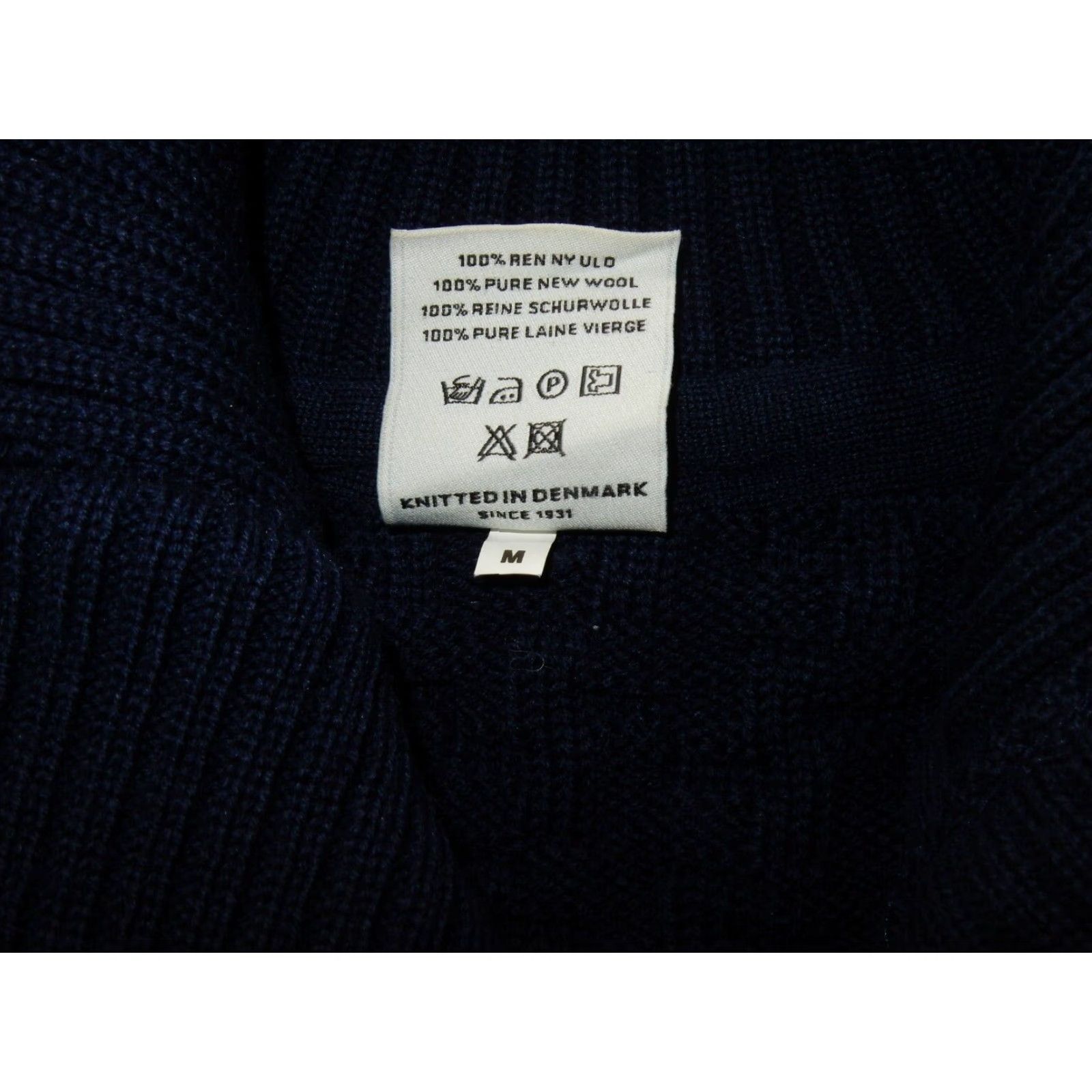 Herring SNS Herring Men's Blue Wool Bomber Jacket Size M Size US M / EU 48-50 / 2 - 5 Thumbnail