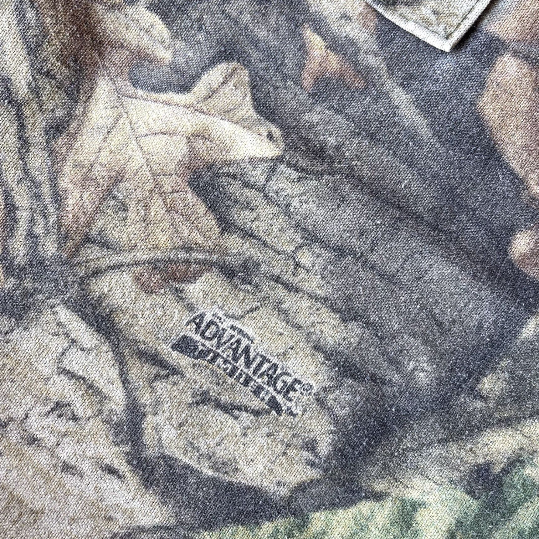 Vintage VINTAGE Ranger Cargo Pants Mens L Green Camouflage 90s Baggy Straight Inseam 30 Relaxed Comfort Pockets USA Size US 38 / EU 54 - 3 Thumbnail