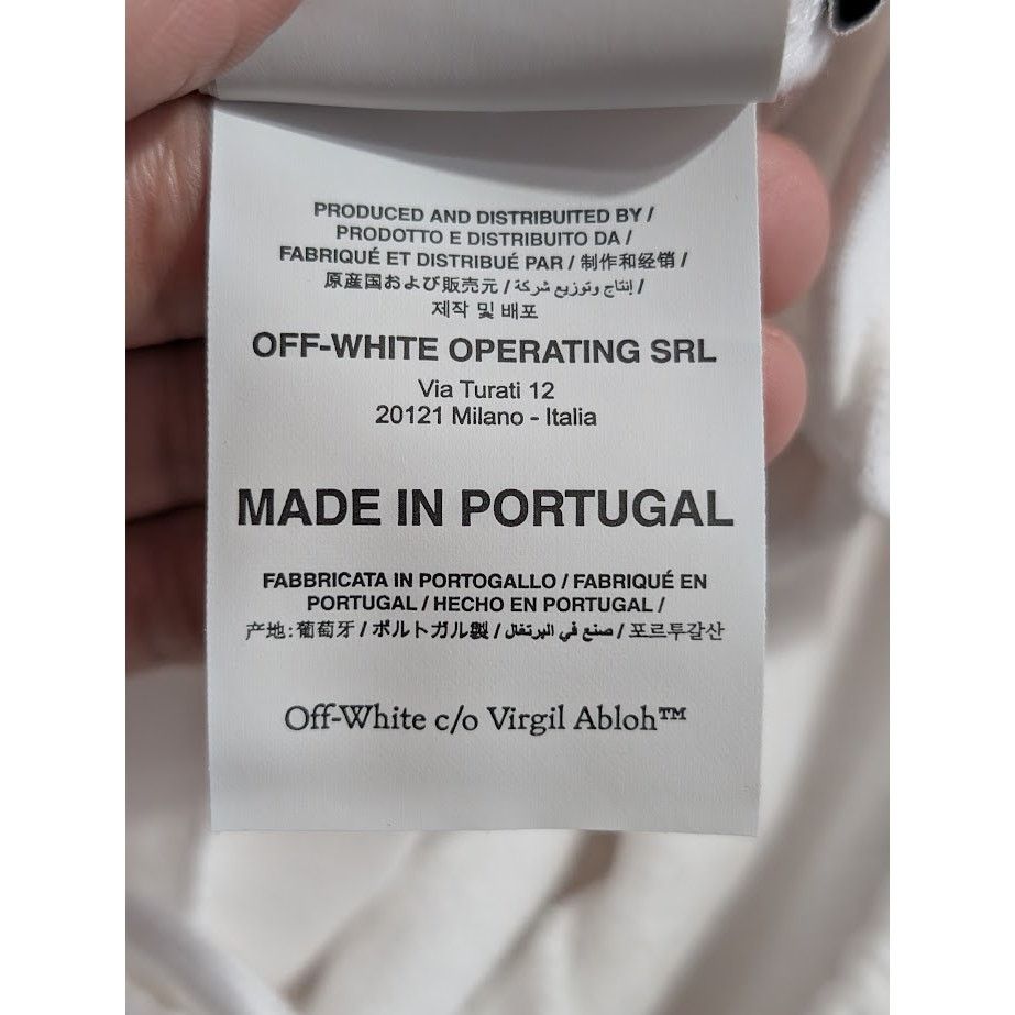 Off-White o1rshd1 Wave Outl Daig Slim Sweatpant & Jogger White/Black Size US 36 / EU 52 - 19 Thumbnail