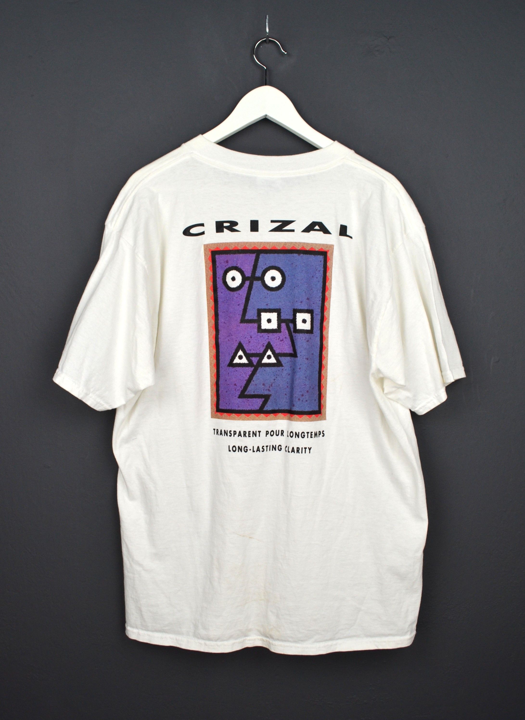 90s vintage Crizal Promo T-shirt with Picasso Style Print XL