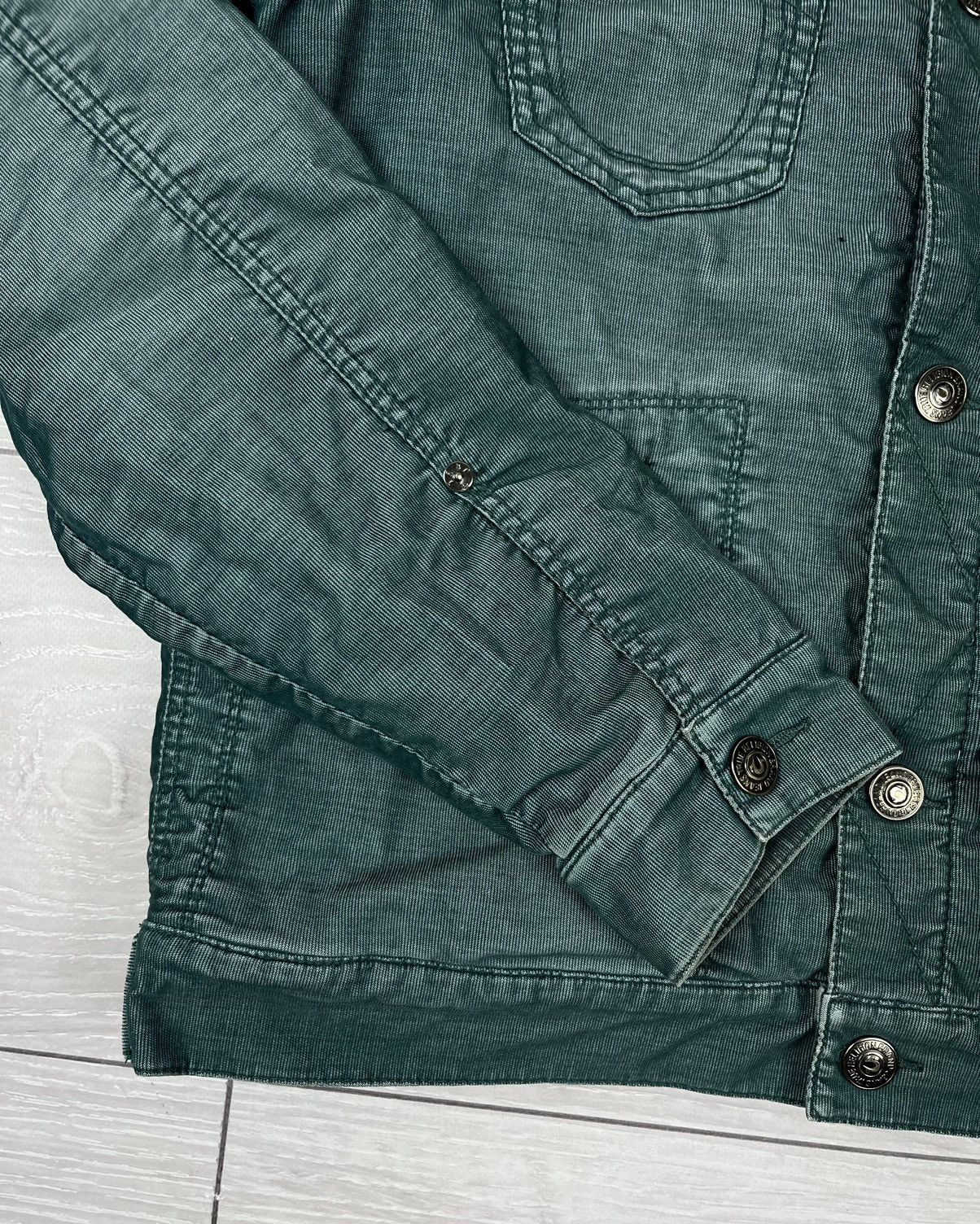 True Religion True Religion Green Logo Sherpa Jacket Streetwear Size US L / EU 52-54 / 3 - 8 Thumbnail