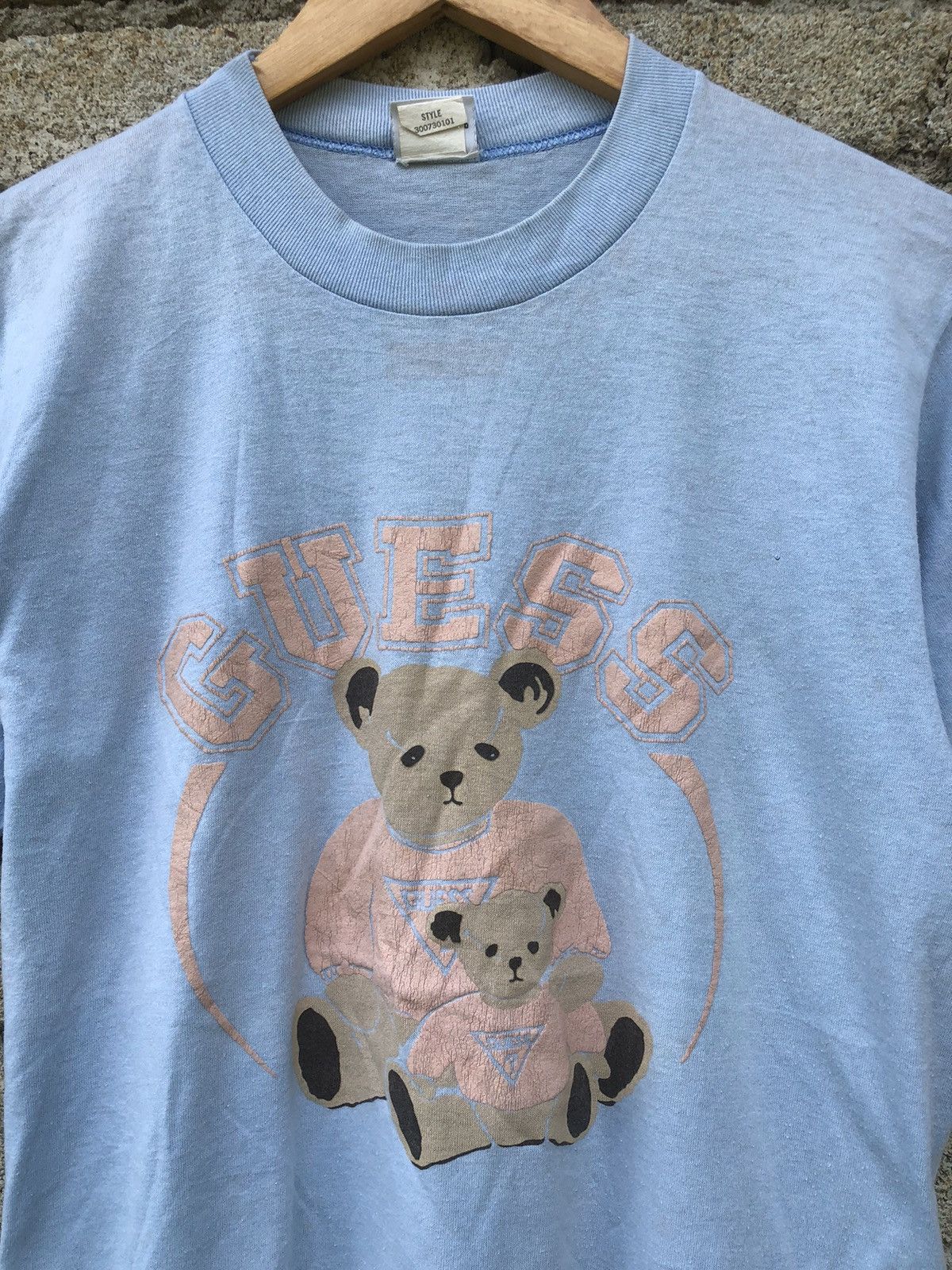 Designer × Guess × Vintage RARE Vintage 80s Guess Bear Tshirt Size US M / EU 48-50 / 2 - 2 Thumbnail