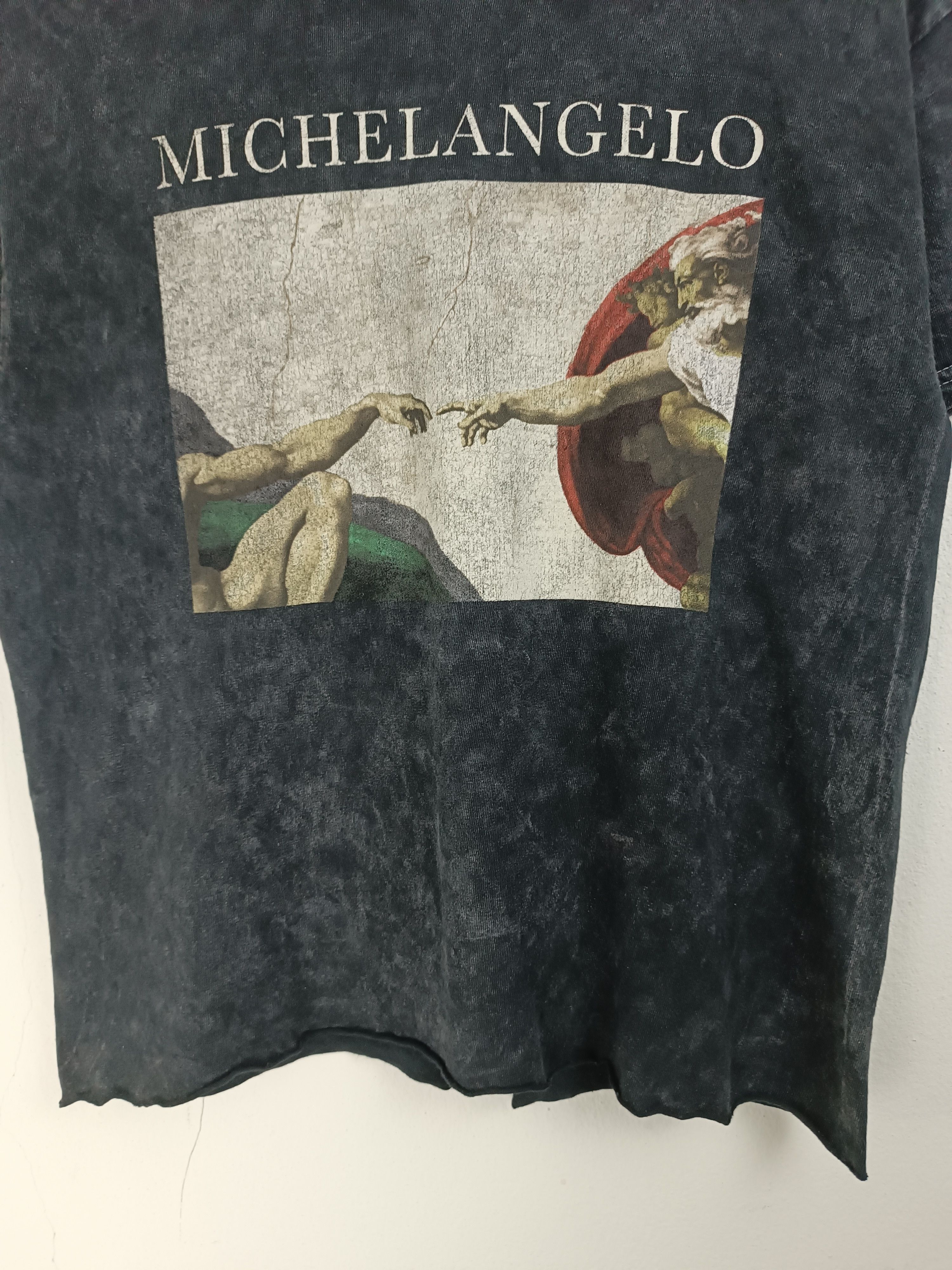 Vintage VINTAGE MICHELANGELO CREATION OF ADAM CROP TOP ART PICASSO Size US M / EU 48-50 / 2 - 8 Thumbnail