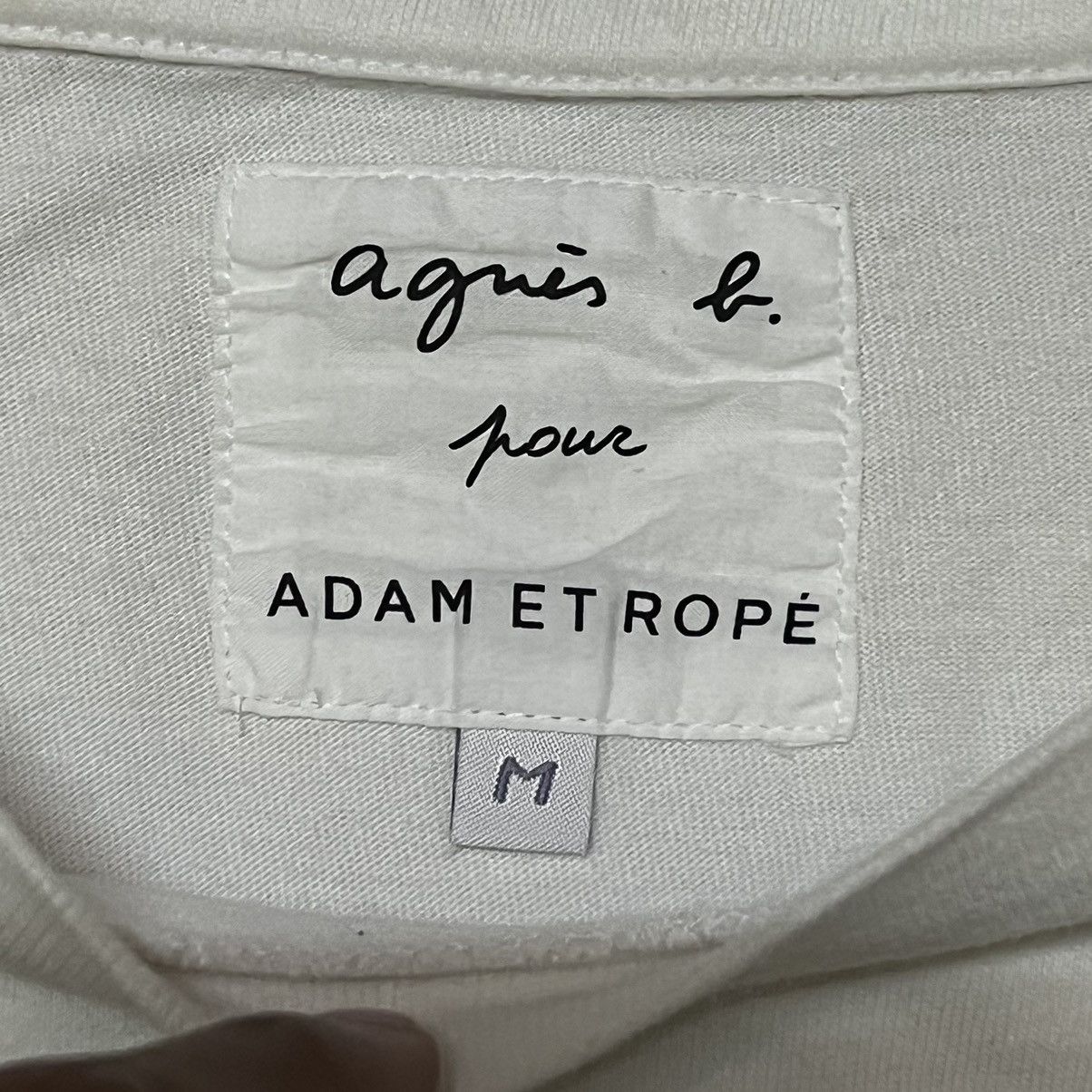 agnes b. Agnes B. X Adam et Rope Big Logo T Shirt Size US M / EU 48-50 / 2 - 6 Thumbnail