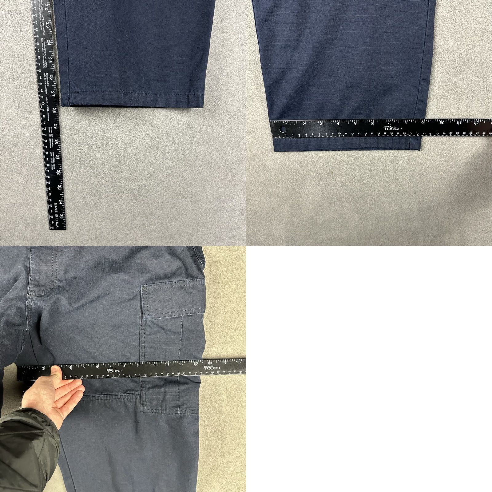 Vintage 5.11 Tactical Pants Men Large Short Blue Ripstop Cargo Pockets USA GUC Size US 33 - 9 Thumbnail