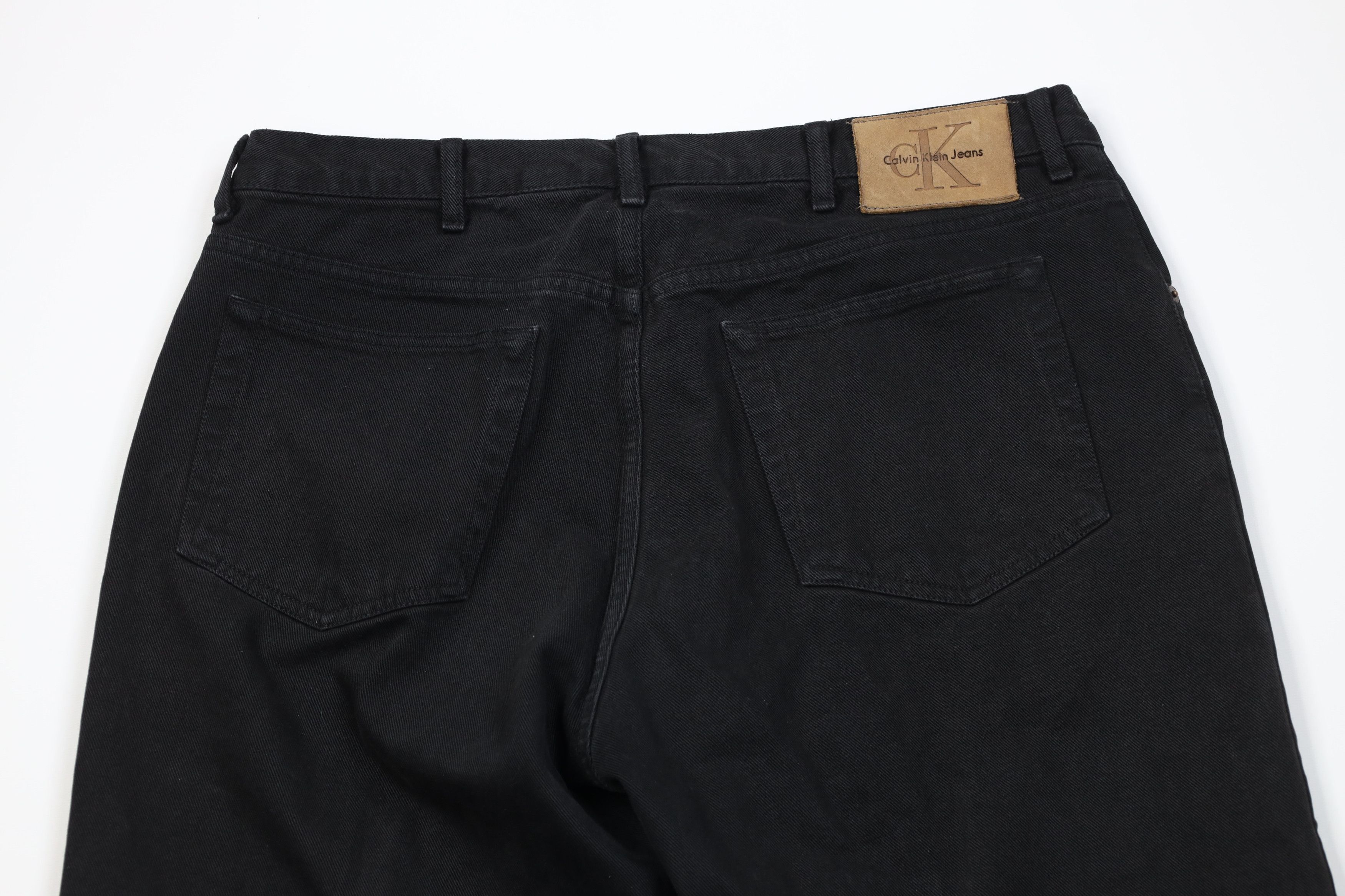 Calvin Klein Vintage 90s Calvin Klein Fit Denim Jeans Black Cotton Size US 38 / EU 54 - 13 Thumbnail