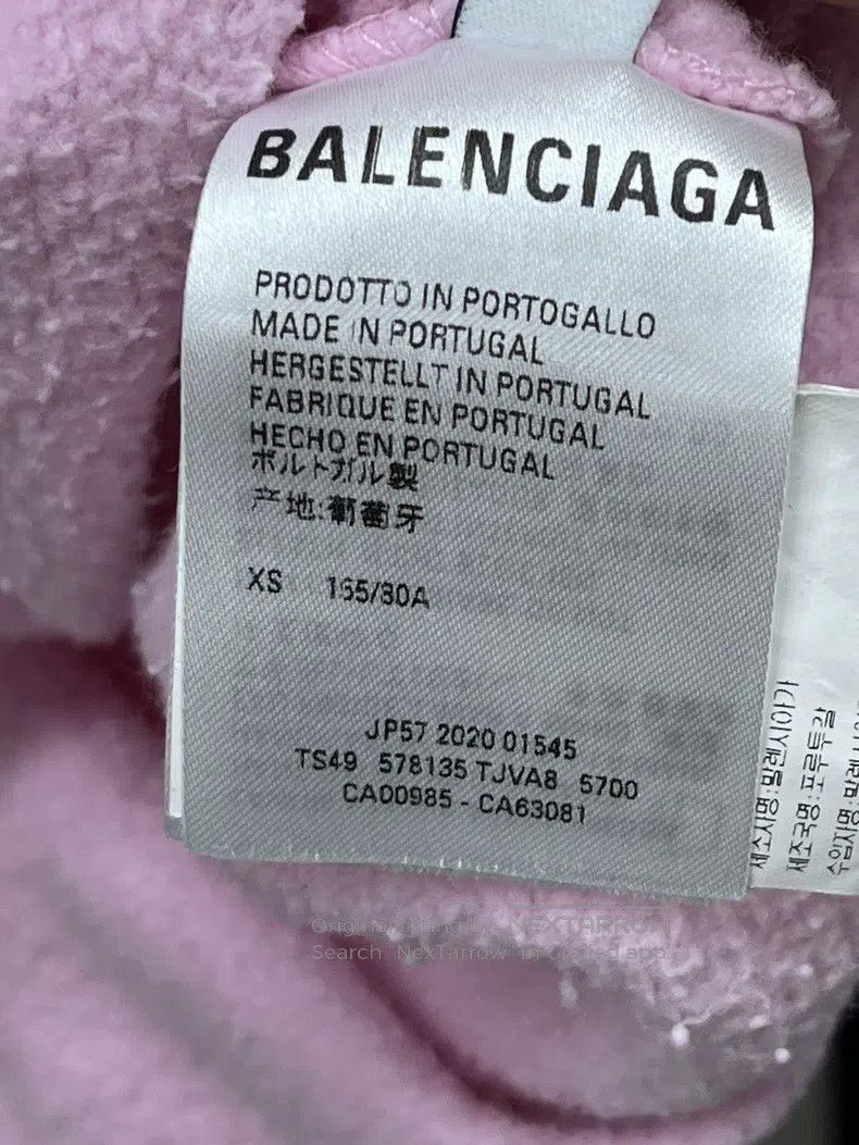 Other Balenciaga Pink front and back logo hoodie Size US XS / EU 42 / 0 - 5 Thumbnail