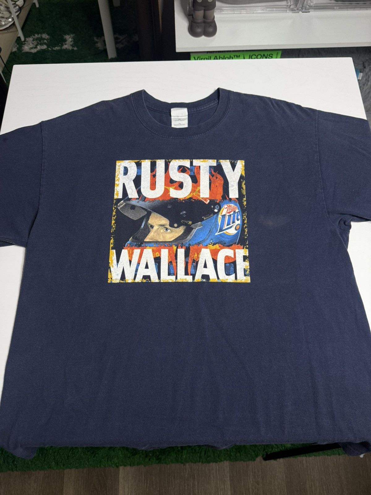 NASCAR VINTAGE Y2K Nascar Miller Lite Tee “Navy” [XL] PREOWNED Size US XL / EU 56 / 4 - 3 Thumbnail