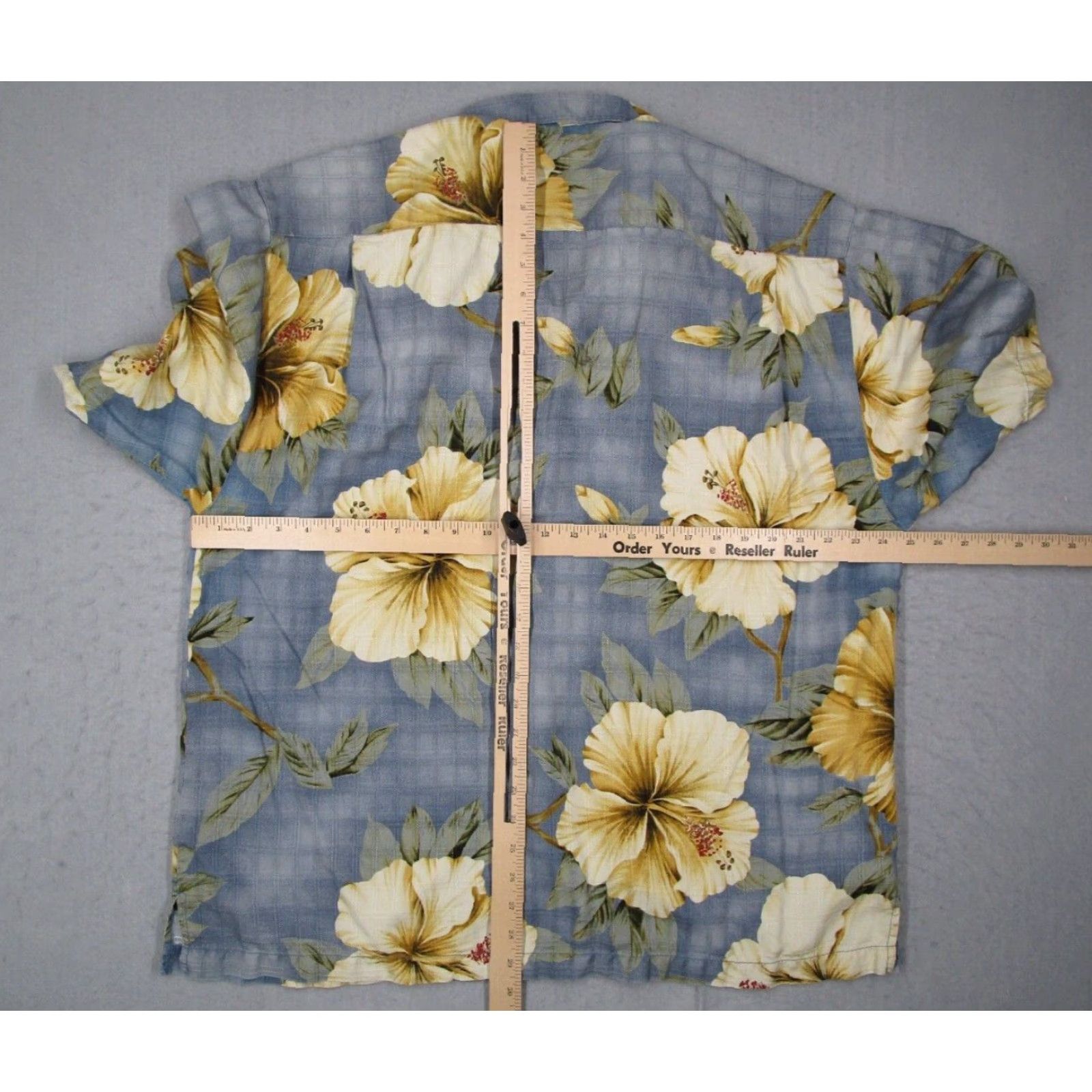 Tommy Bahama Tommy Bahama Shirt Blue Hibiscus Button Up Silk Camp Hawaiian Mens Extra Large Size US XL / EU 56 / 4 - 4 Thumbnail