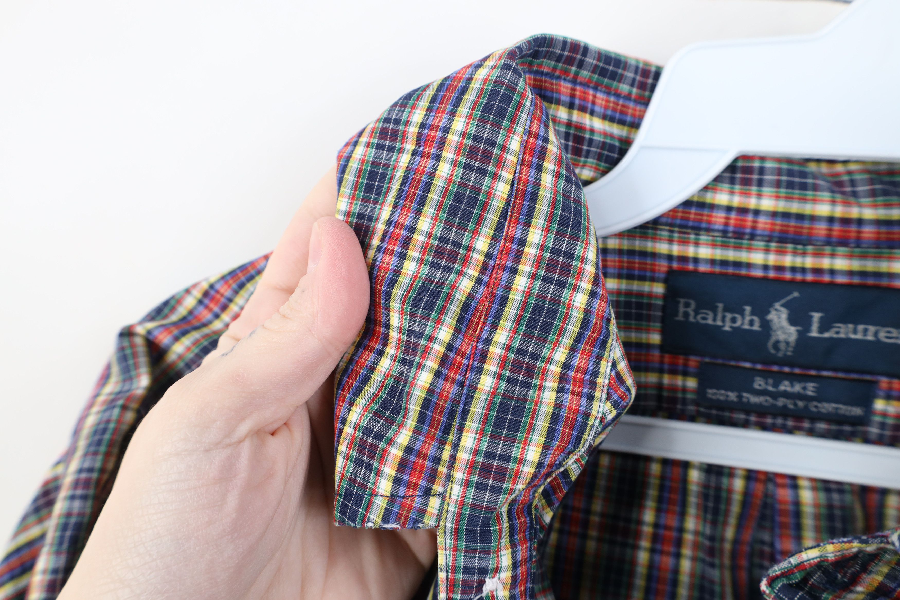 Polo Ralph Lauren Vintage 90s Ralph Lauren Rainbow Plaid Button Down Shirt Size US L / EU 52-54 / 3 - 8 Thumbnail
