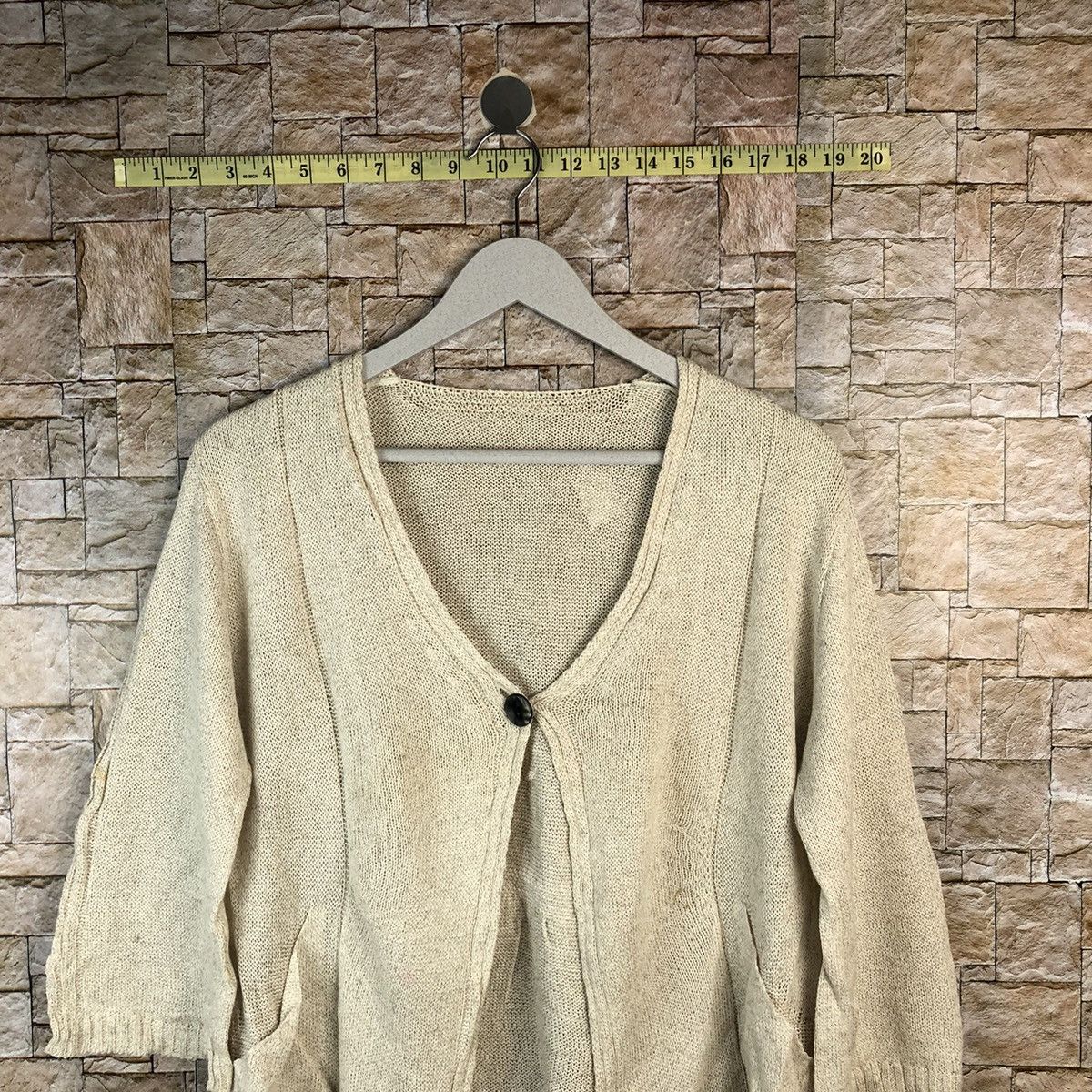 Homespun Knitwear × Japanese Brand Quttammagine Brown vintage Cardigan Knitwear #A1228 Size M / US 6-8 / IT 42-44 - 2 Thumbnail
