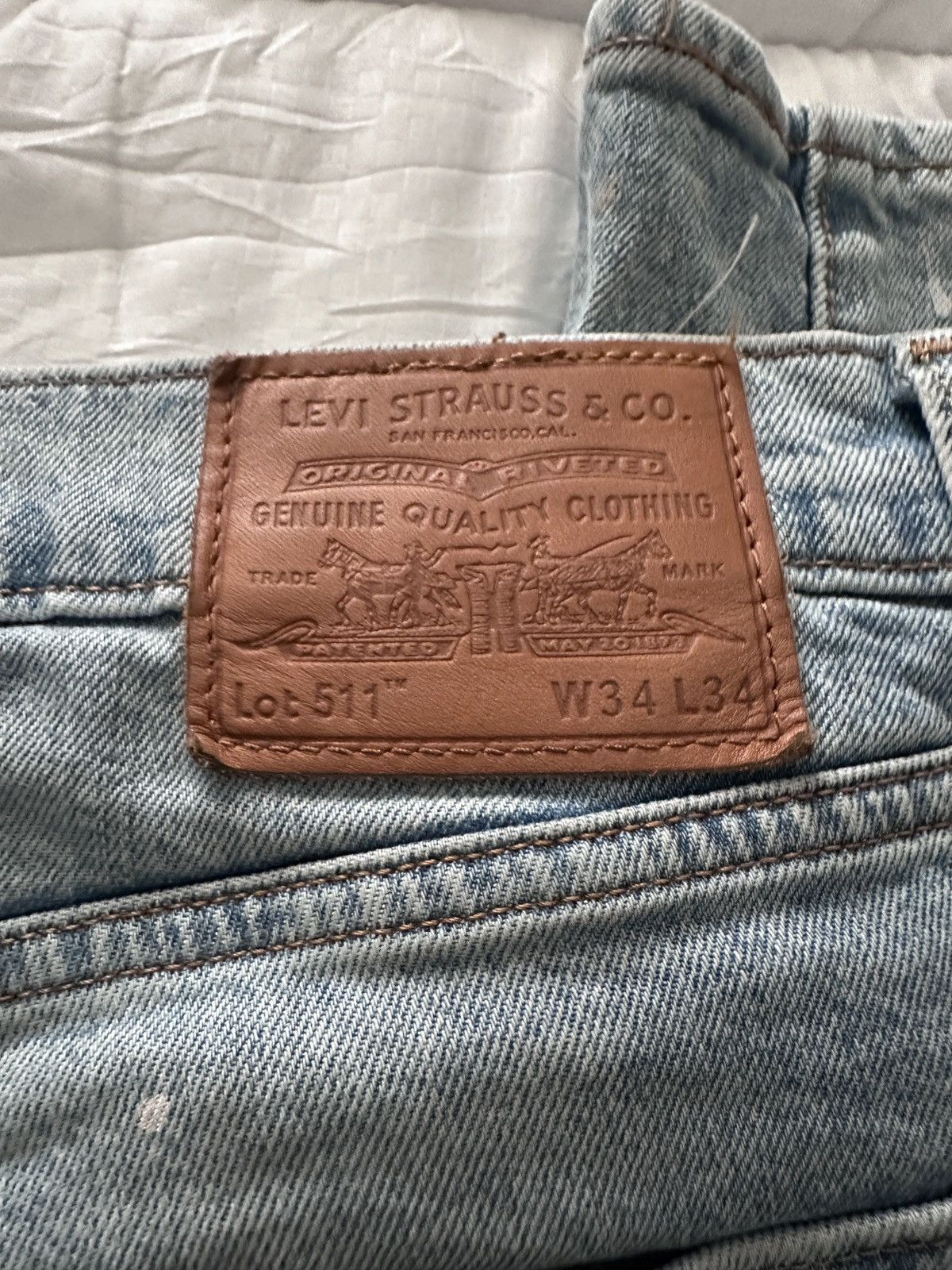 Levi's LEVI’S Splatter Denim Size US 34 / EU 50 - 8 Thumbnail