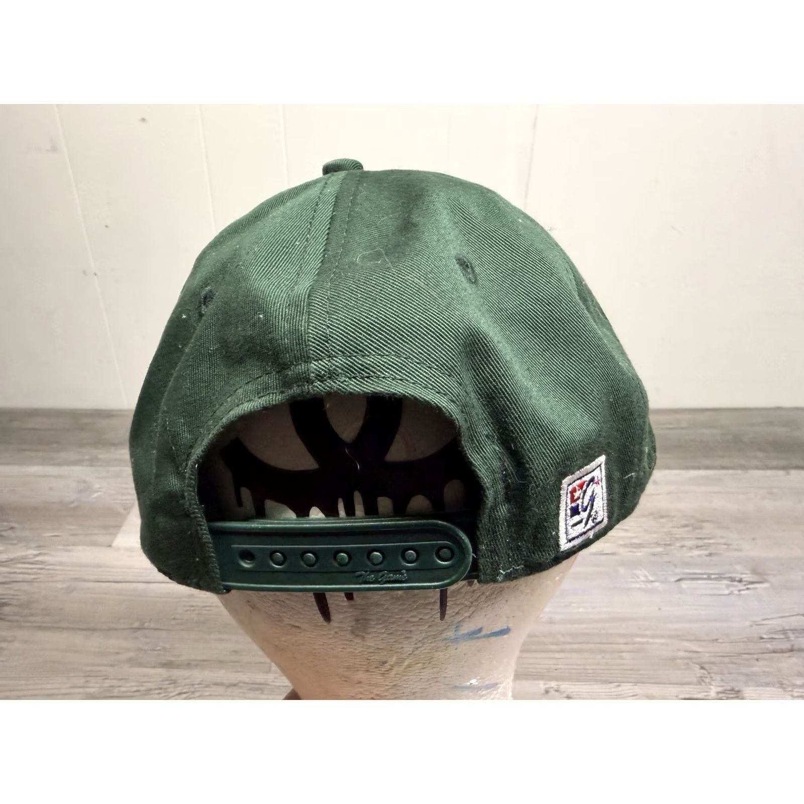 Vintage VINTAGE Michigan State Spartans Hat Snapback 3 Split Bar Embroidered MSU College Men One Size Green Baseball Cap Retro The Game Mens Size ONE SIZE - 4 Thumbnail