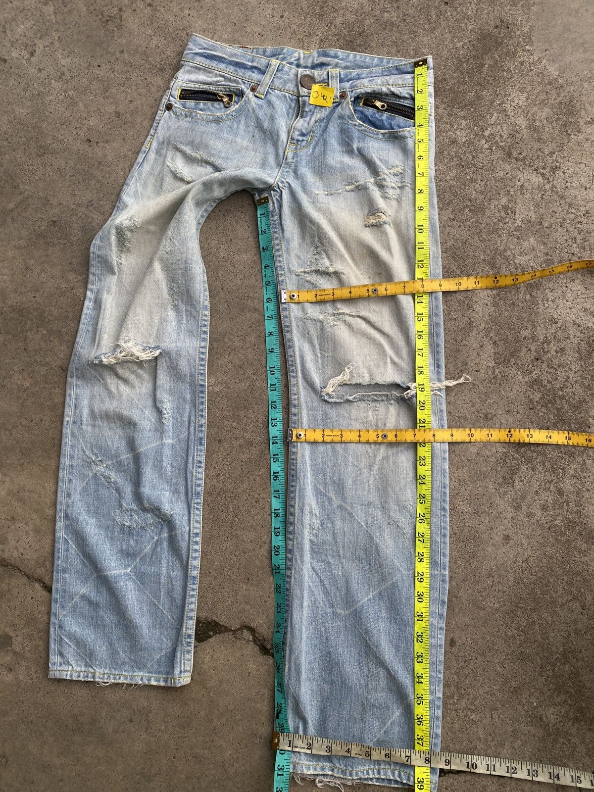 If Six Was Nine × Japanese Brand × Vintage Vintage cold denim jeans Size 30" / US 8 / IT 44 - 8 Thumbnail
