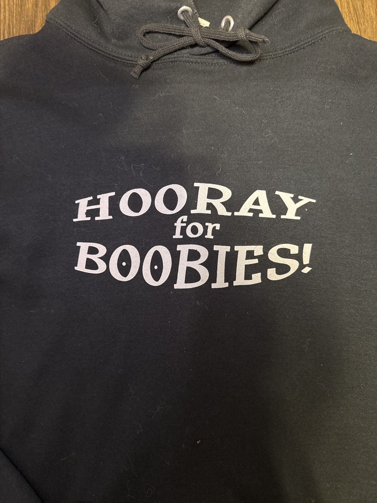 Jerzees Hooray for Boobies Hoodie Size M / US 6-8 / IT 42-44 - 2 Thumbnail