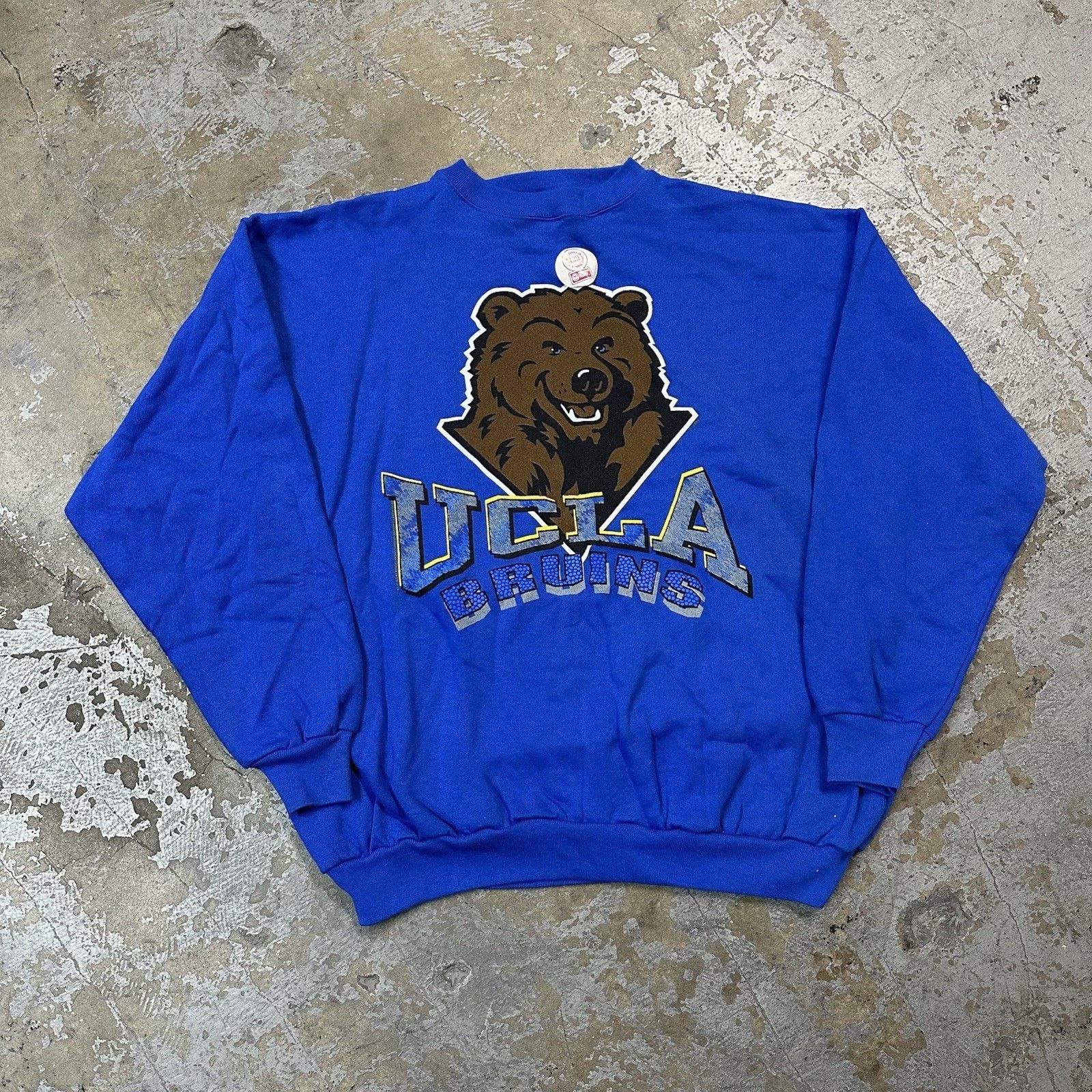 NCAA × Vintage NWT Vintage 90s UCLA Bruins Blue Sweatshirt XL Size US XL / EU 56 / 4 - 1 Thumbnail