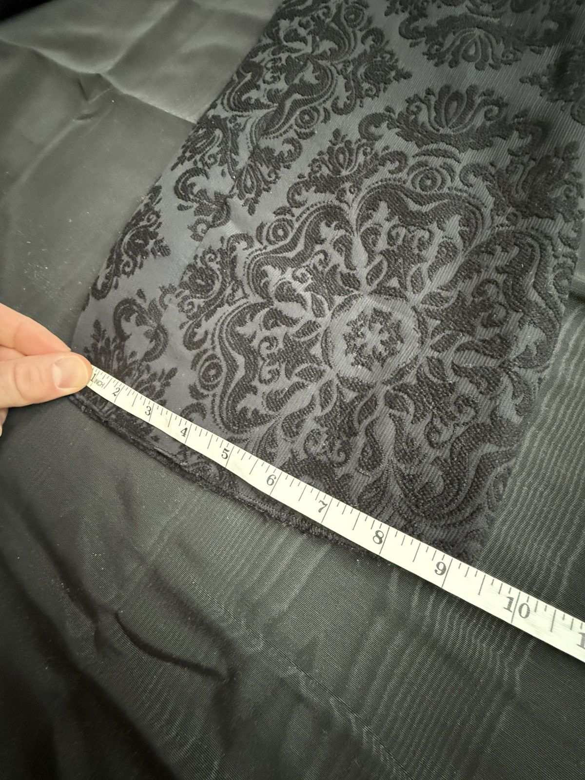 Saint Laurent Paris FW19 Saint Laurent paisley black long floral flares pants Size 34R - 5 Thumbnail