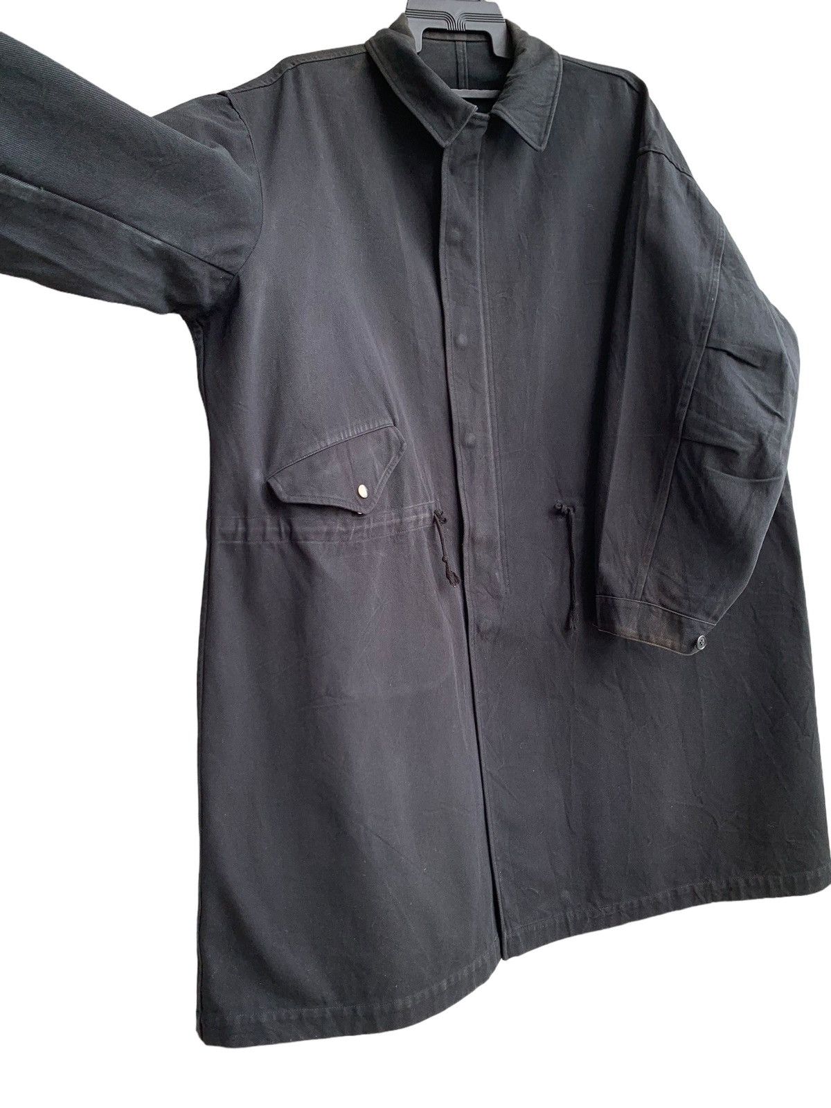Yohji Yamamoto 🔥Rare Vintage Ys Yohji Yamamoto Long Coat Cotton Black Man Size US M / EU 48-50 / 2 - 6 Thumbnail