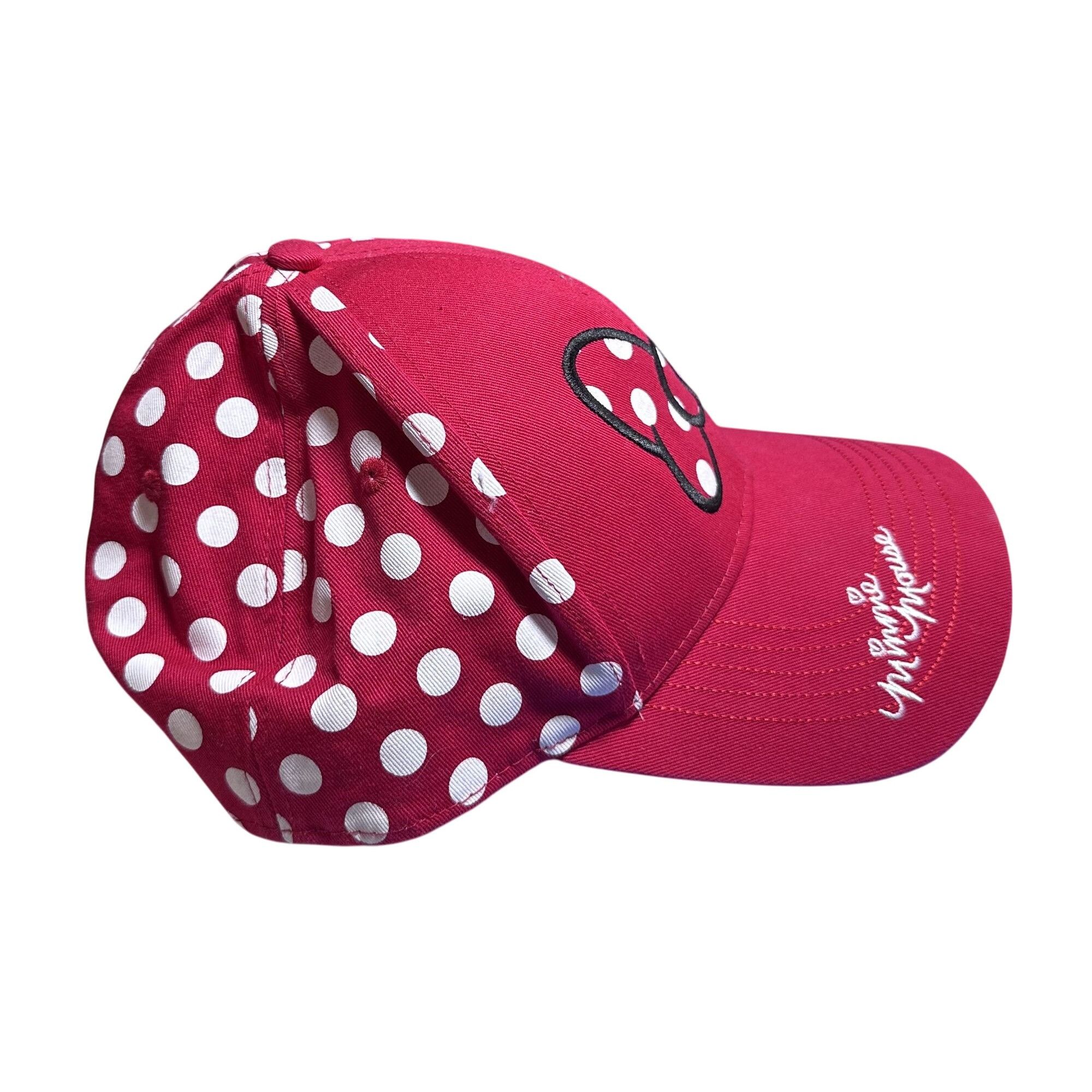 Disney Disney Minnie Mouse Polka Dot Baseball Cap Red White Adult V Size ONE SIZE - 4 Thumbnail