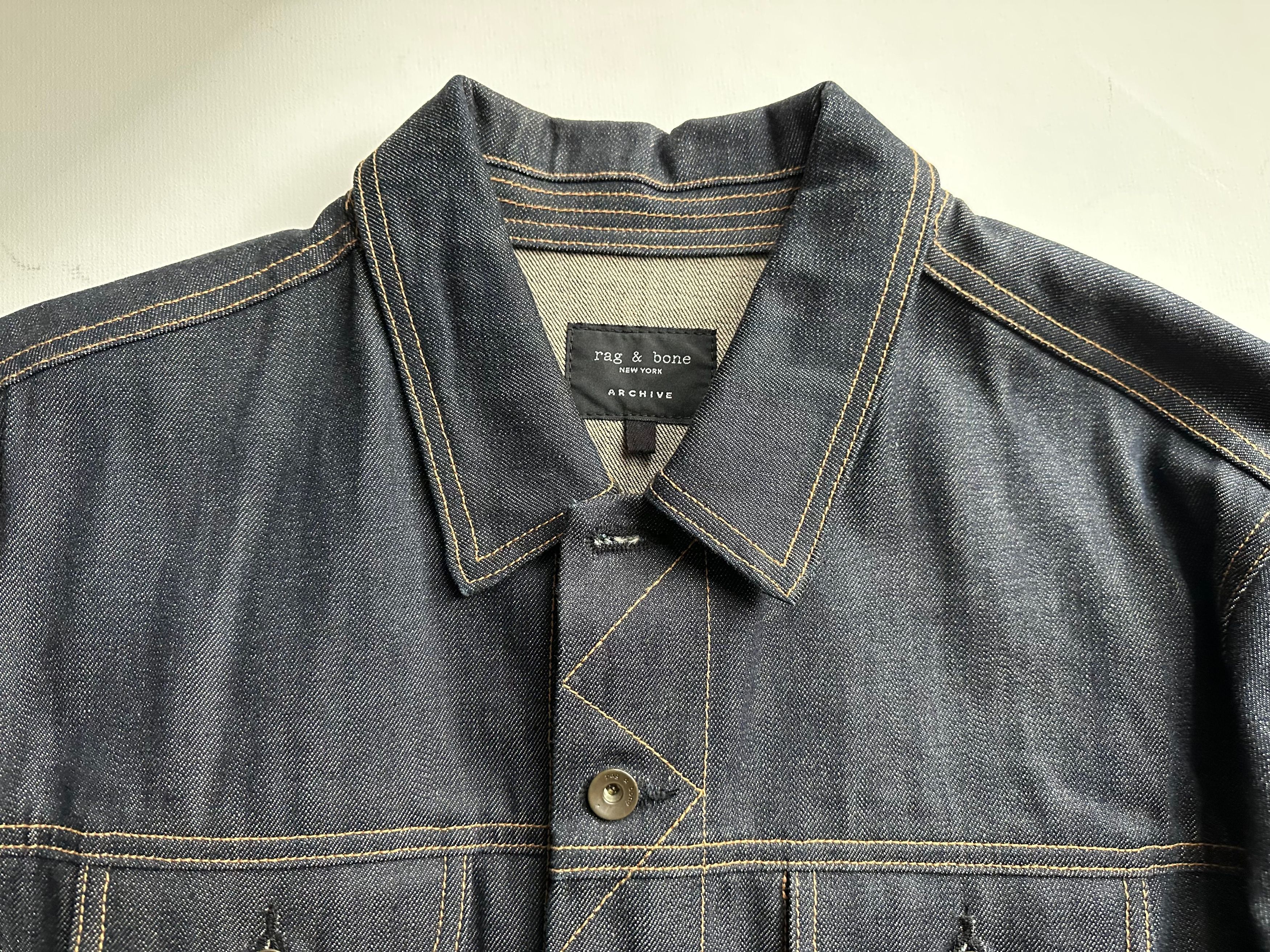 Rag & Bone Rag & Bone Selvedge Denim Jacket - Indigo - XXL (NWOT) Size US XXL / EU 58 / 5 - 2 Thumbnail