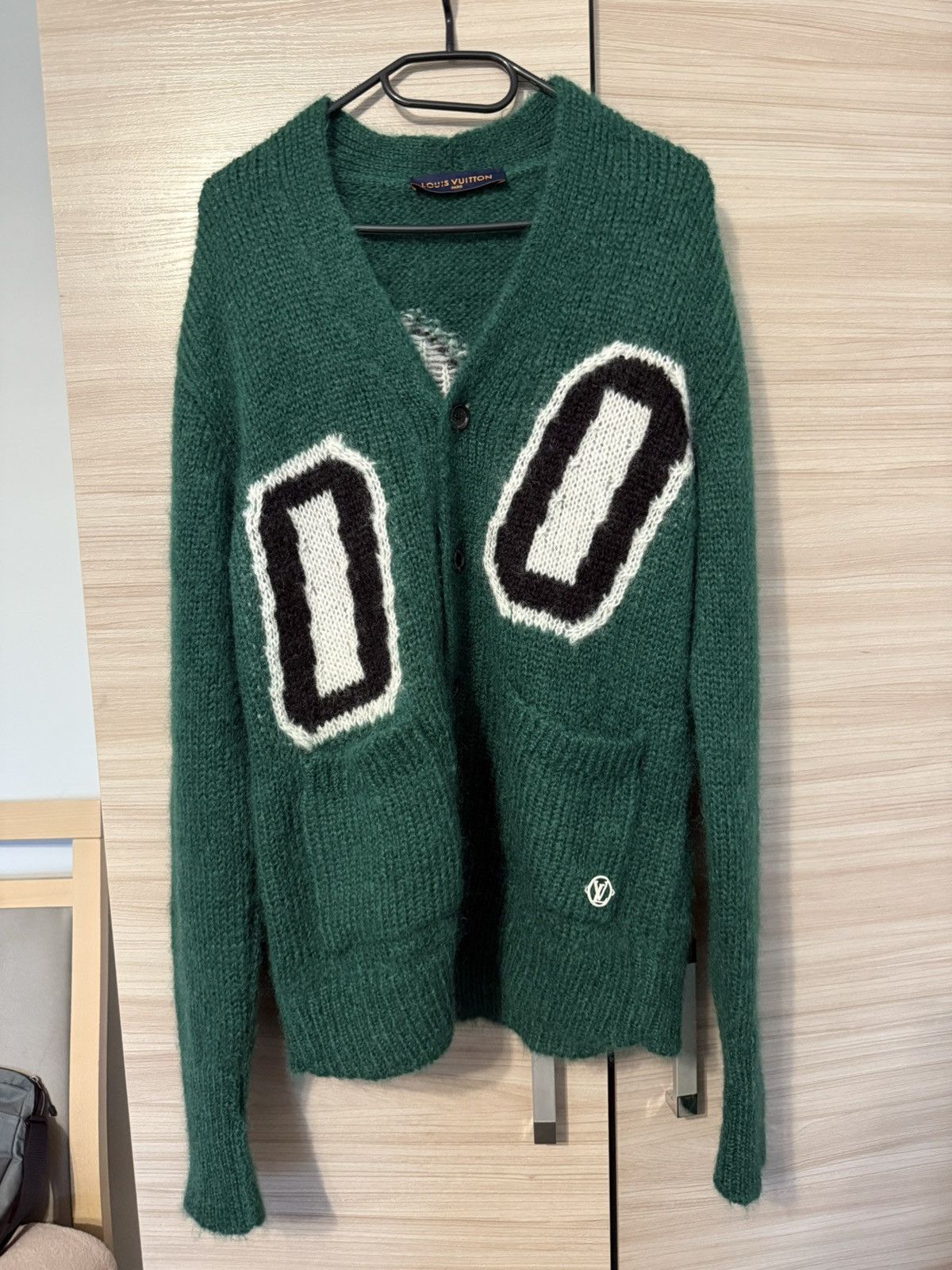 Louis Vuitton Louis Vuitton Green Mohair Knit Cardigan Sweater Season 2022 Size US S / EU 44-46 / 1 - 1 Thumbnail