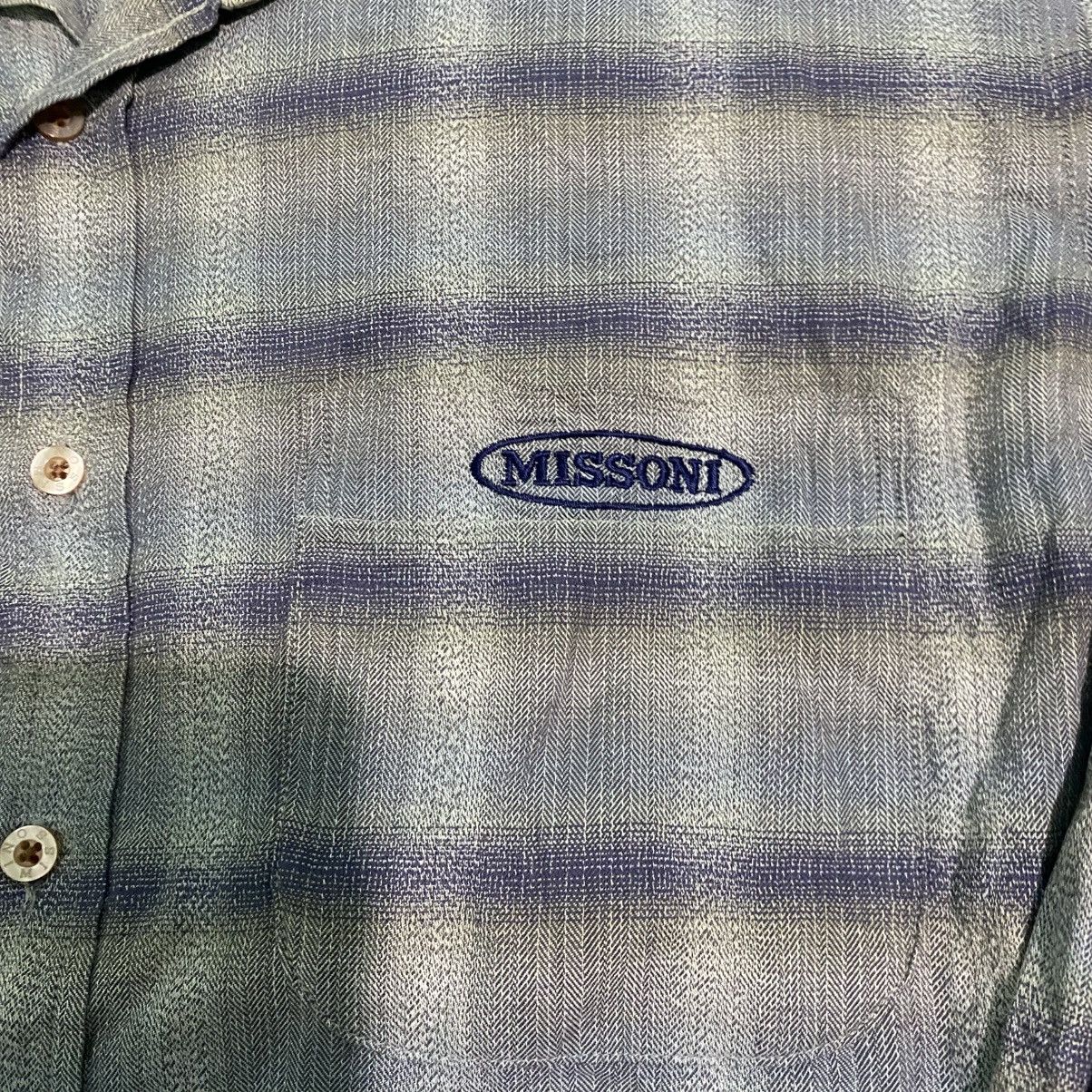 Mossimo Vintage Missoni Italy Veterano Flannel Shirt Size US L / EU 52-54 / 3 - 2 Thumbnail