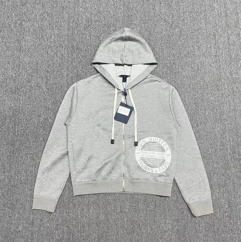 Louis Vuitton Louis Vuitton Gray Logo Hoodie for Women 0089 Size XS / US 0-2 / IT 36-38 - 1 Thumbnail