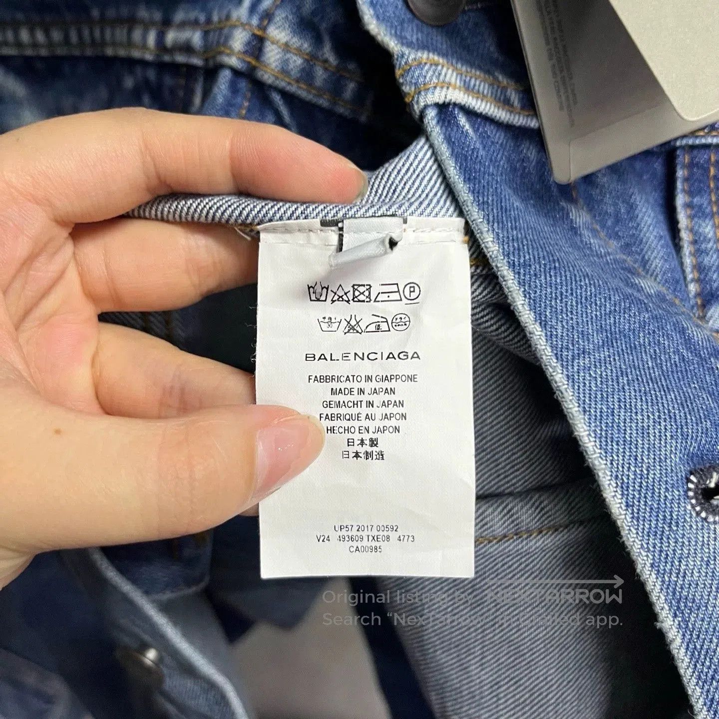 Balenciaga Balenciaga Blue Denim Jacket. Size US XS / EU 42 / 0 - 4 Thumbnail