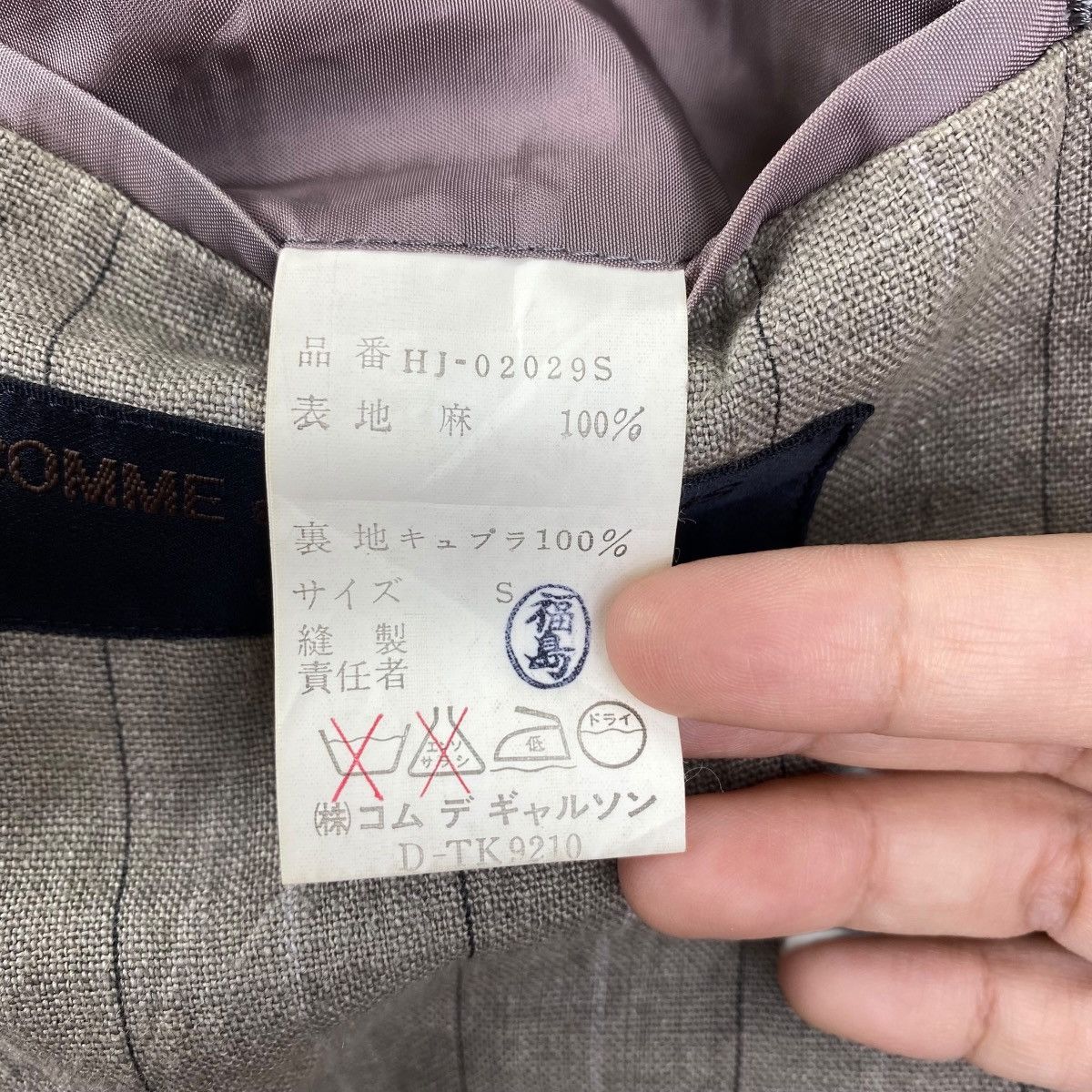 Comme des Garcons COMME Des GARCONS Homme Blazer Jacket Linen Wabash Size US S / EU 44-46 / 1 - 6 Thumbnail