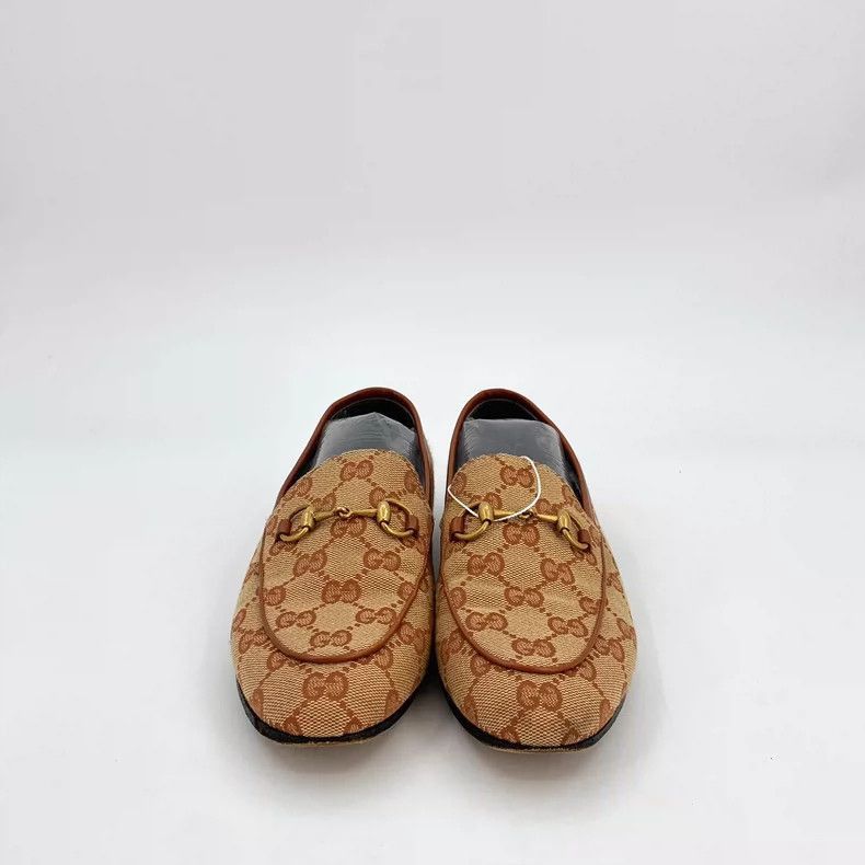 Gucci Gucci Jordaan Logo Print Loafers Size 36-2505 Size US 6 / IT 36 - 3 Thumbnail