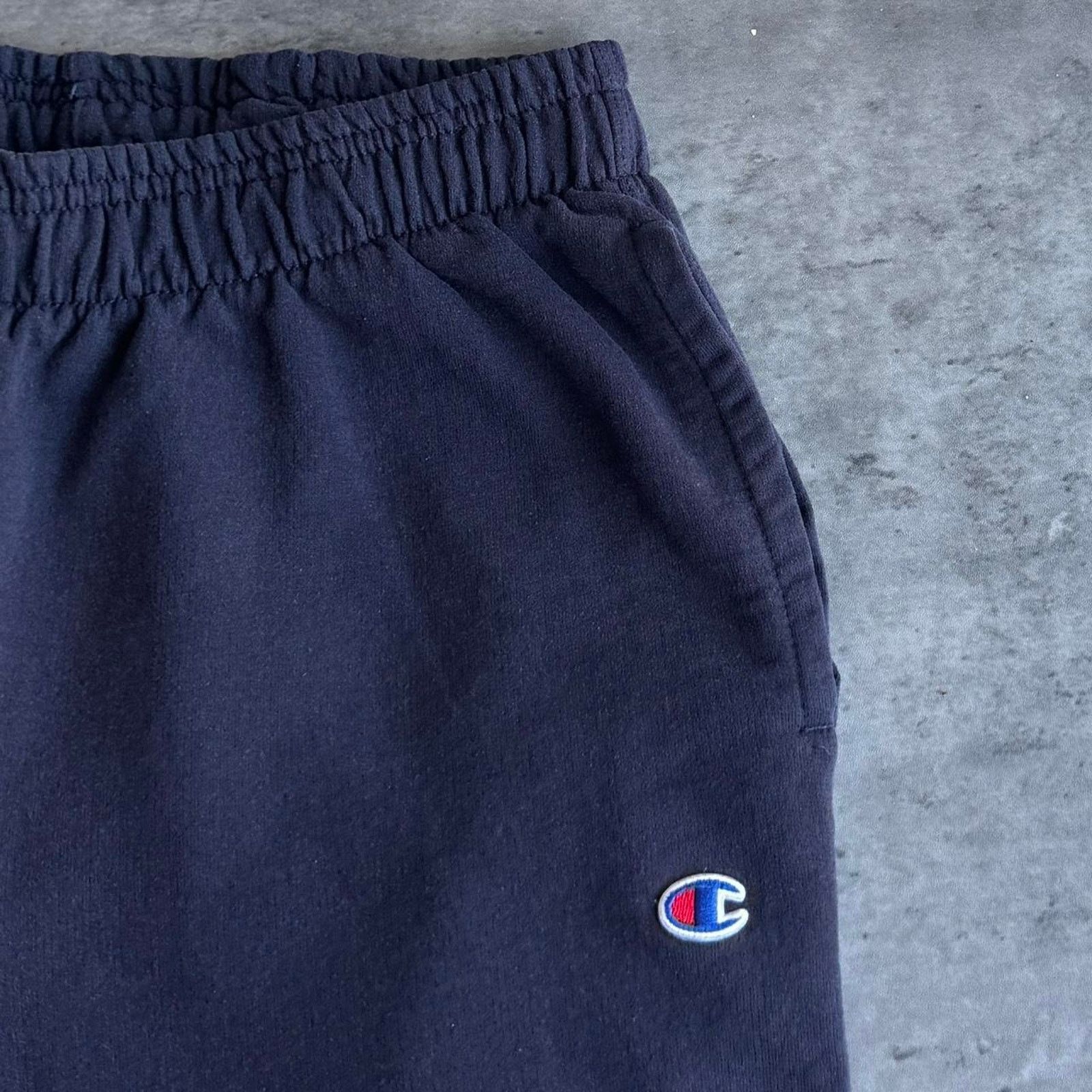 Champion × Vintage Vintage Y2K Champion Navy Blue Technical Cargo Sweatpants Size US 30 / EU 46 - 3 Thumbnail