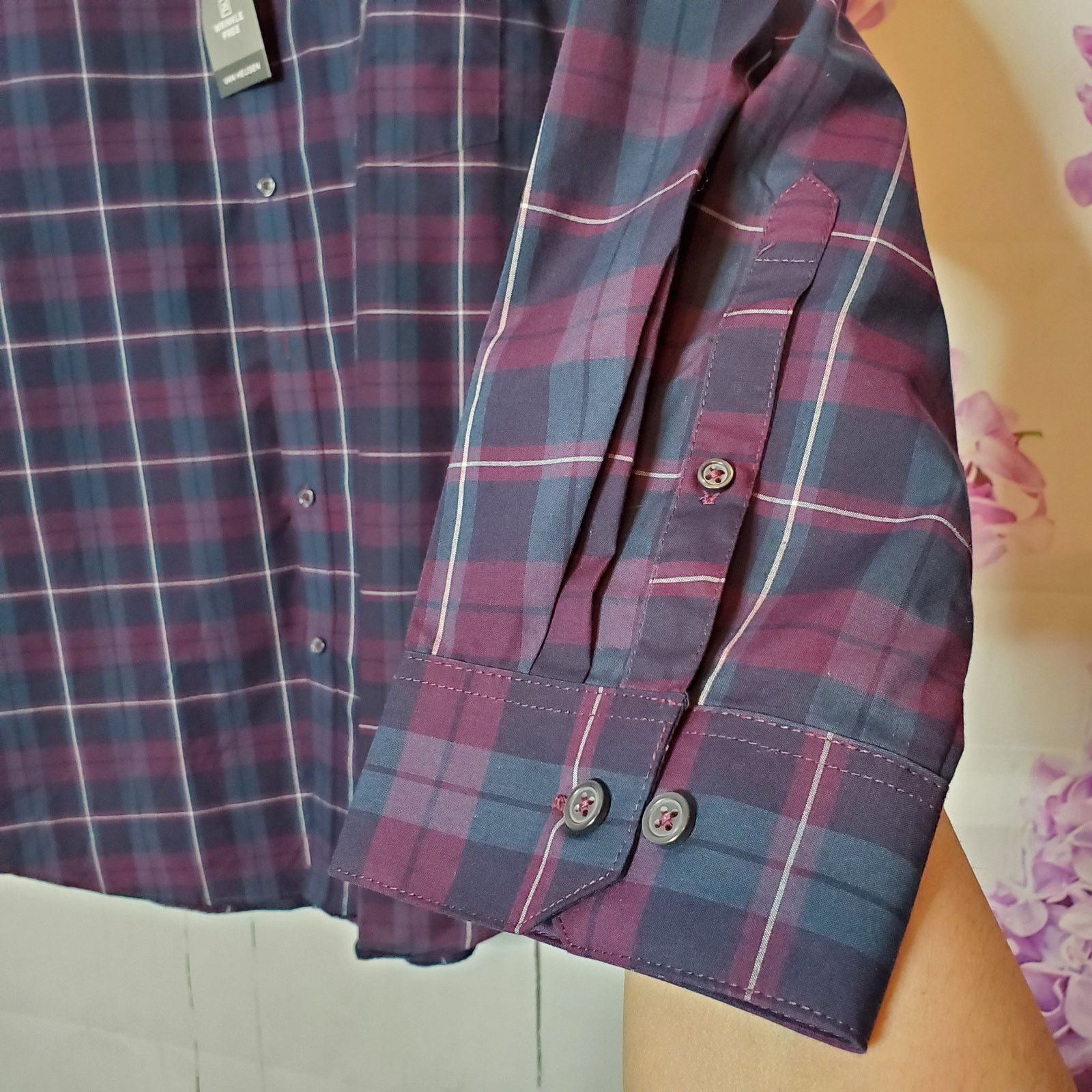Van Heusen Van Heusen Multicolor Plaid Classic Fit Button Shirt XXL Size US XXL / EU 58 / 5 - 6 Thumbnail