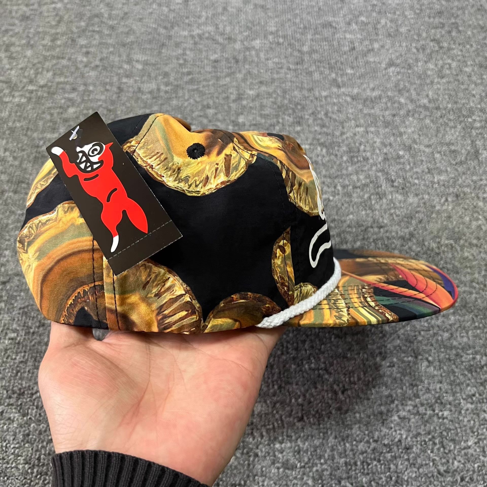 Billionaire Boys Club BBC ICECREAM Flying Dog Flat Brim Baseball Cap Q7 Size ONE SIZE - 8 Thumbnail