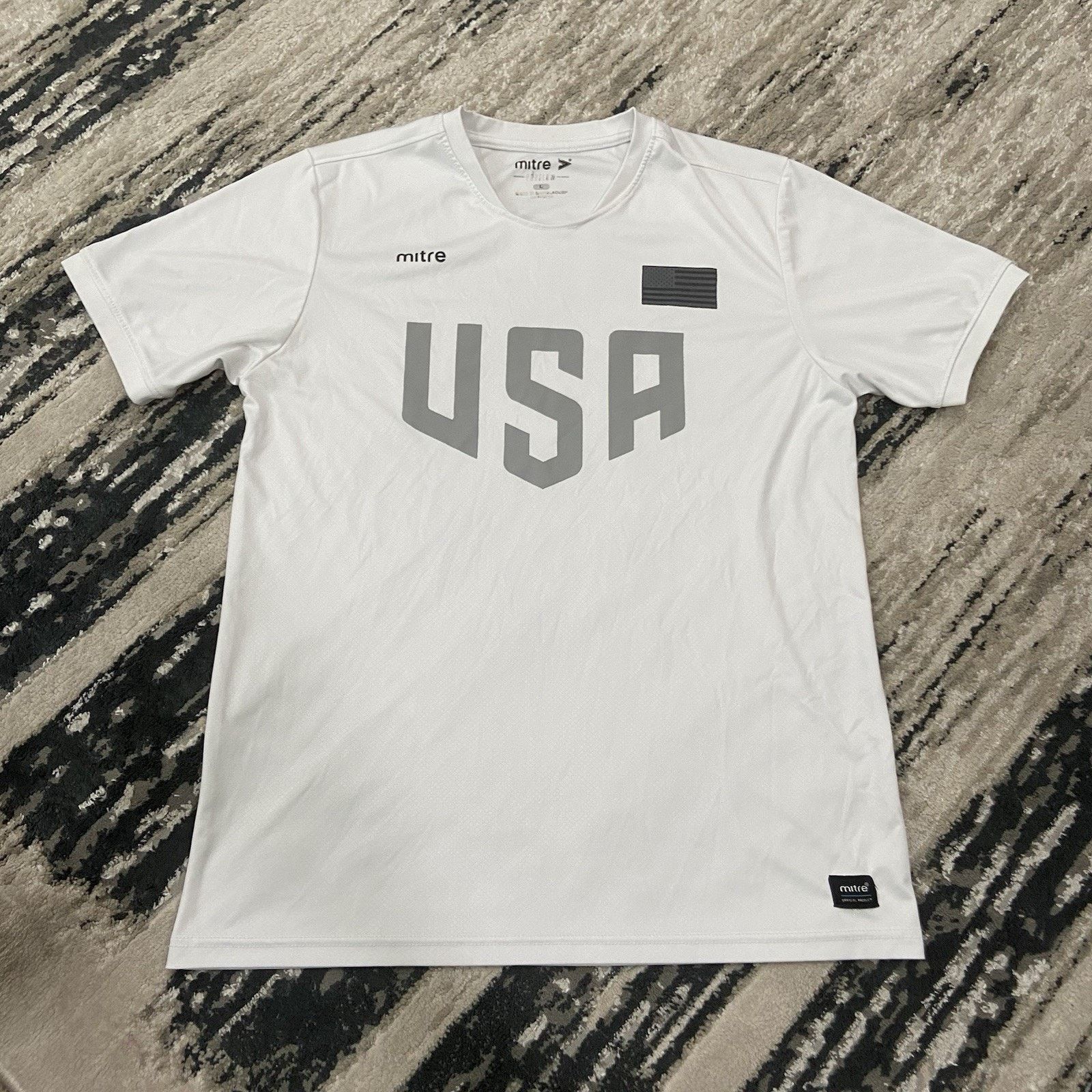 & Other Stories Mitre Team USA White Authentic Soccer Football Jersey L Size US L / EU 52-54 / 3 - 1 Thumbnail